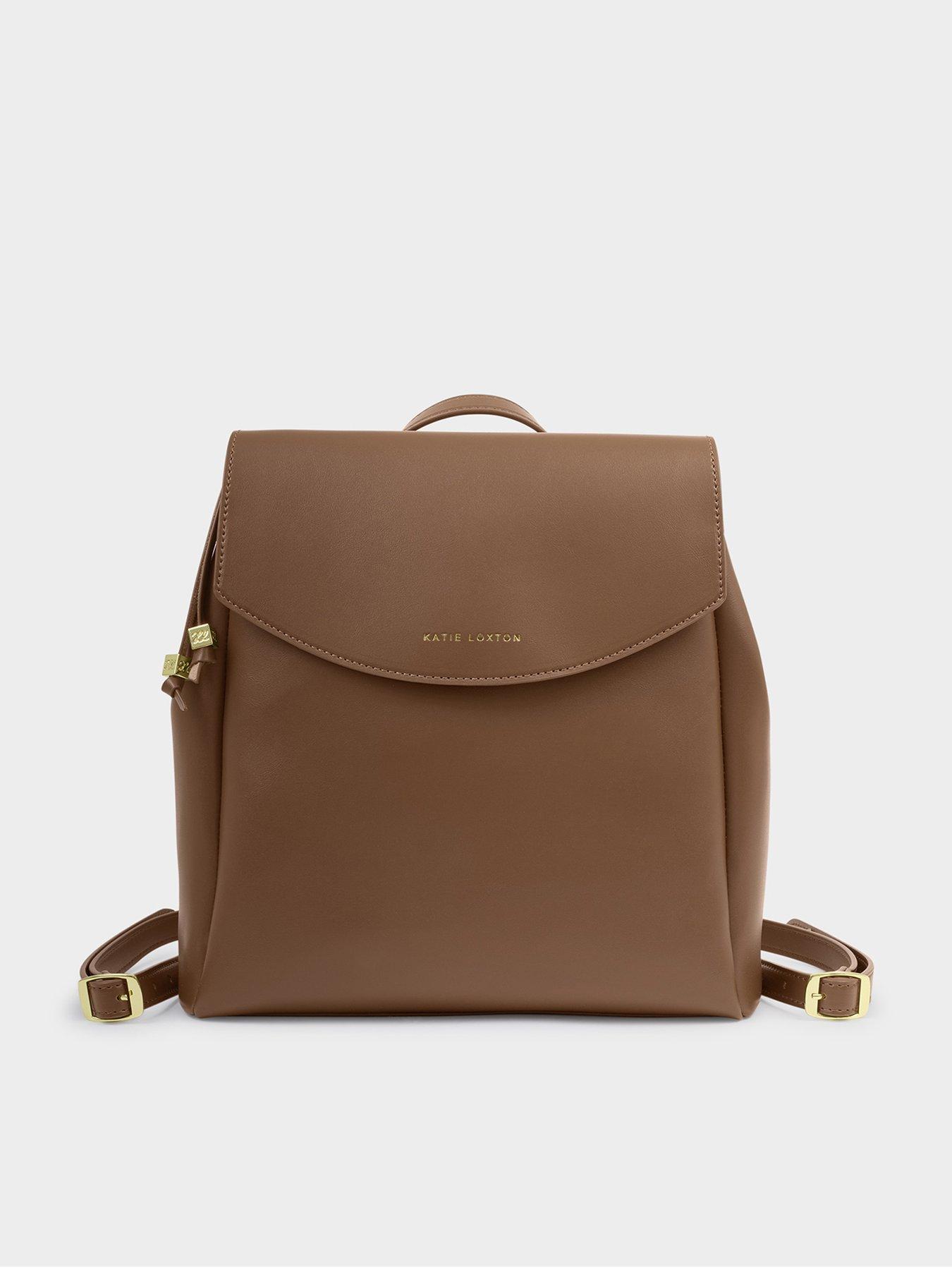 stillFront image of katie-loxton-nadia-medium-backpack-chocolate
