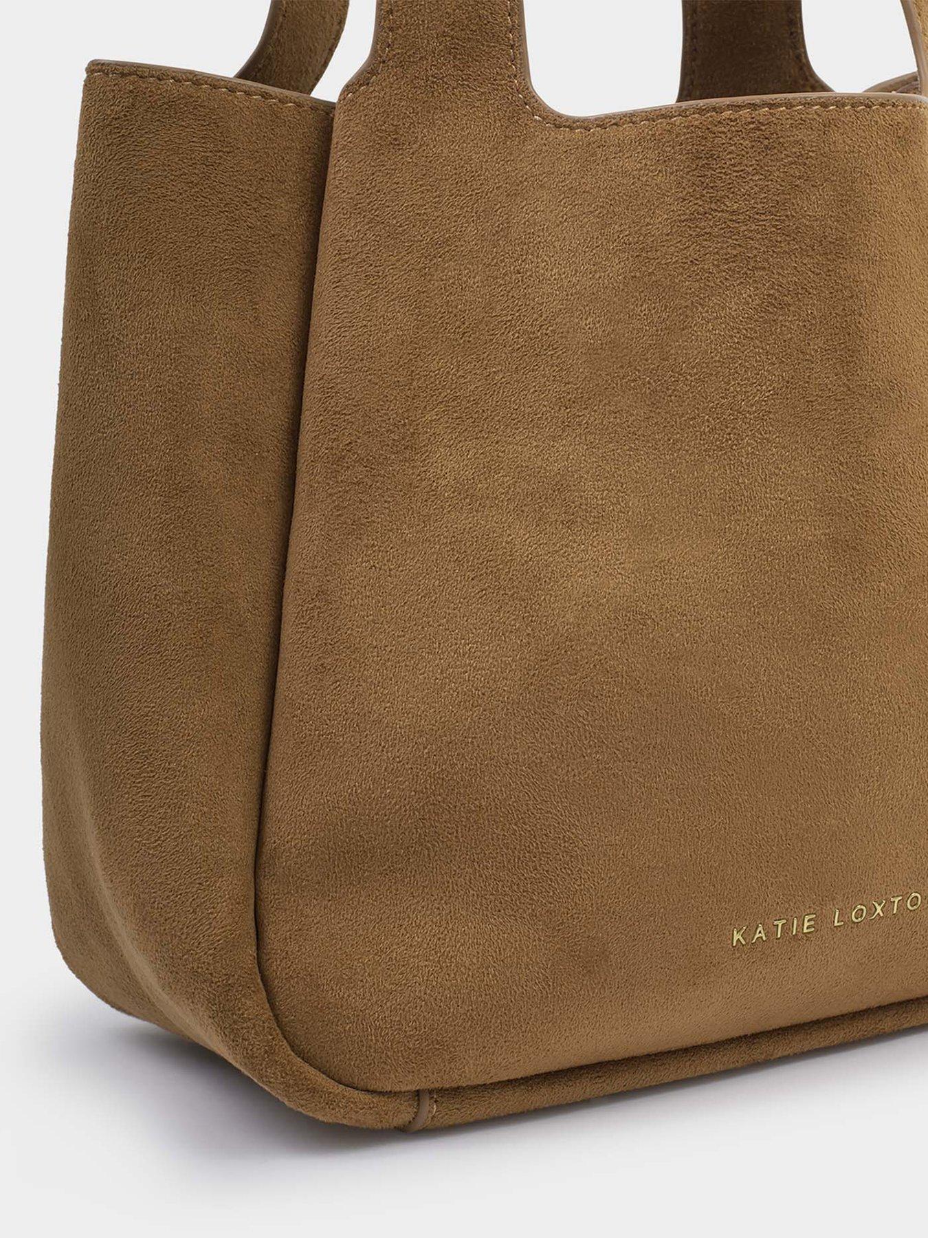  image of katie-loxton-raya-top-handle-bag-caramel