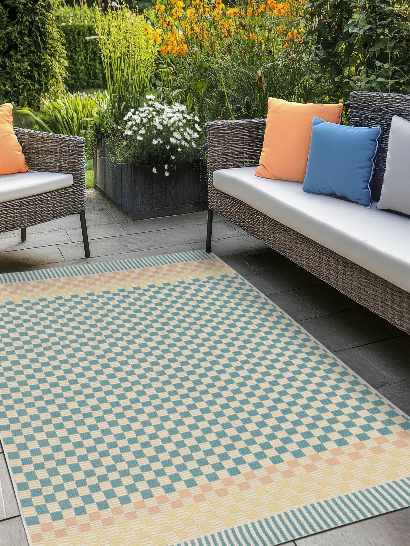 The Very Collection Cosmos Chequer Pastel 160/230 160 X 230cm