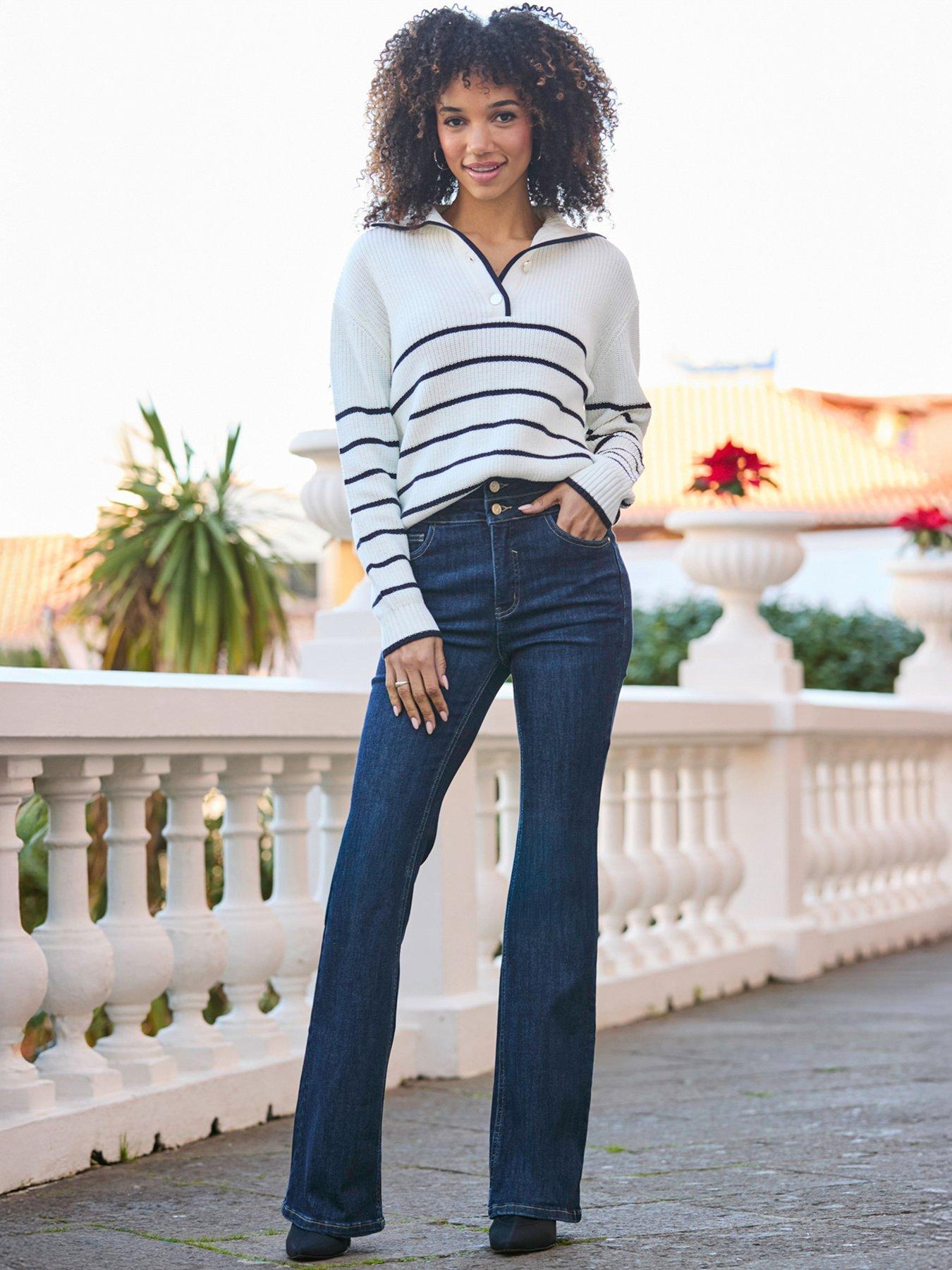 sosandar-stripe-gold-button-detail-collared-jumper-ivorynavy-blue