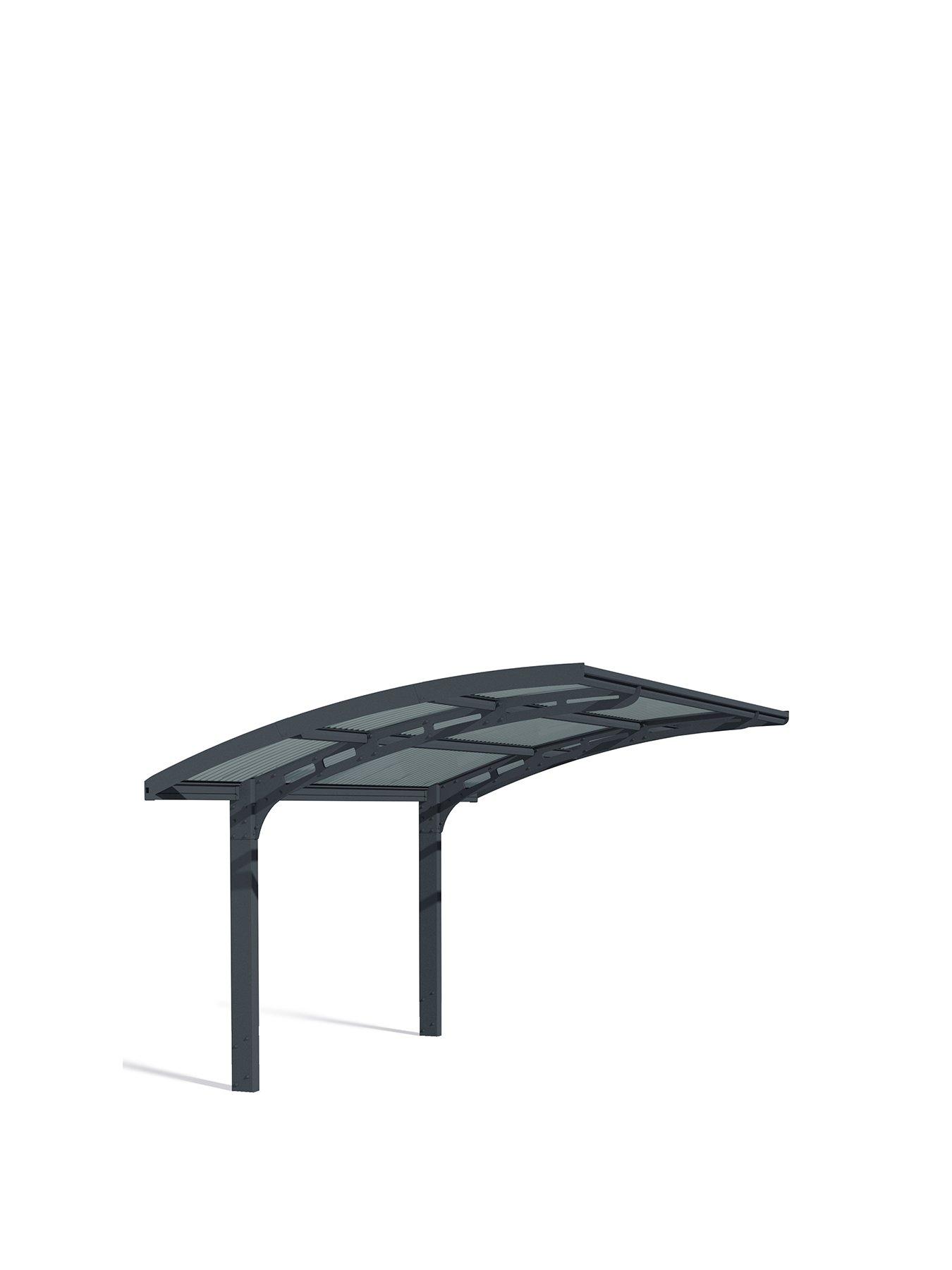 Image 2 of 5 of Palram Carport Arizona Wave 5000 - Grey