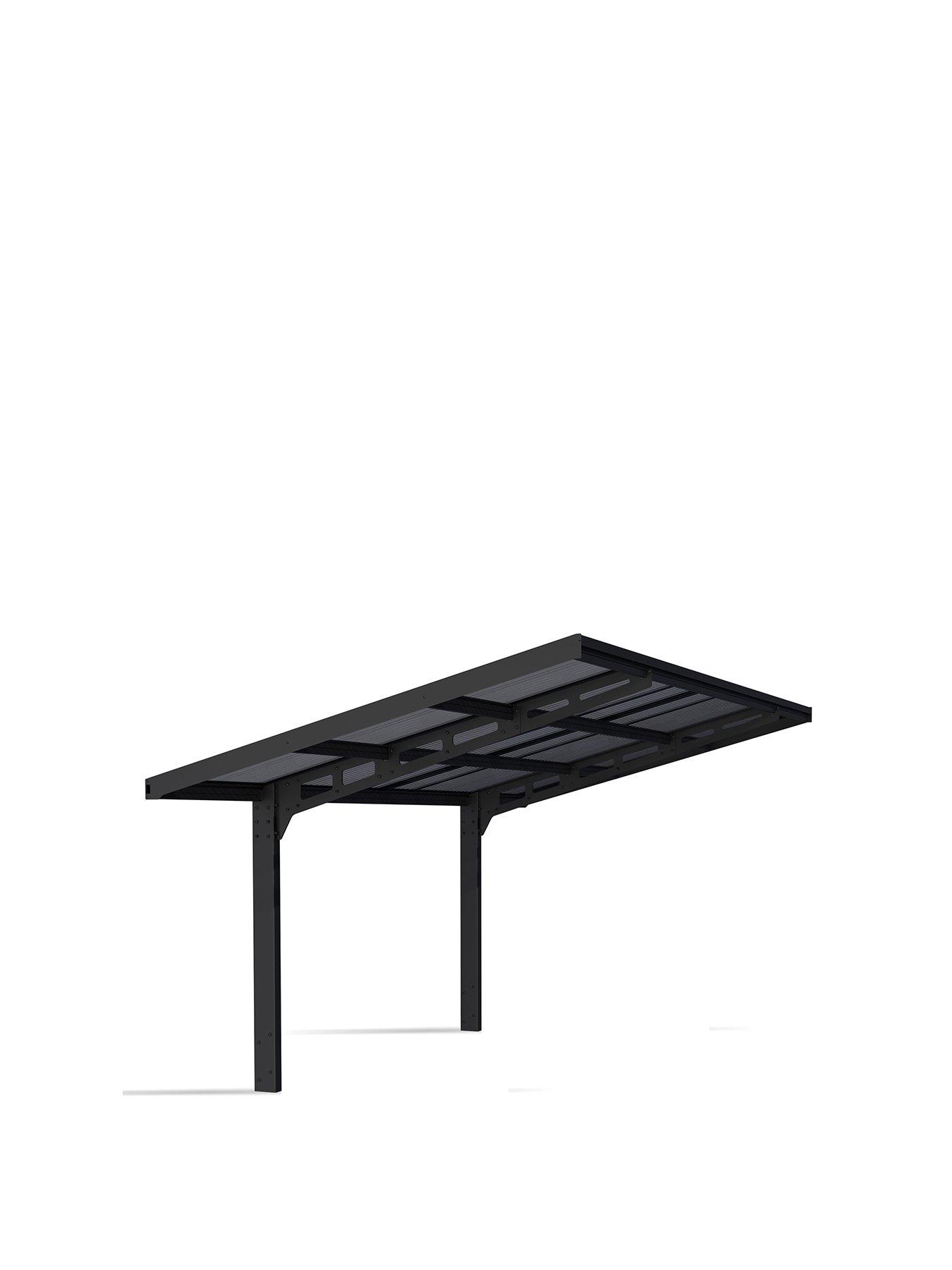 Image 2 of 5 of Palram Carport Sydney Wave - Black