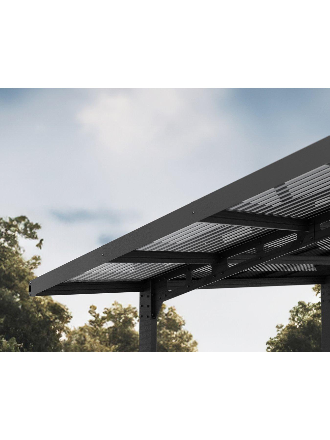 Image 3 of 5 of Palram Carport Sydney Wave - Black