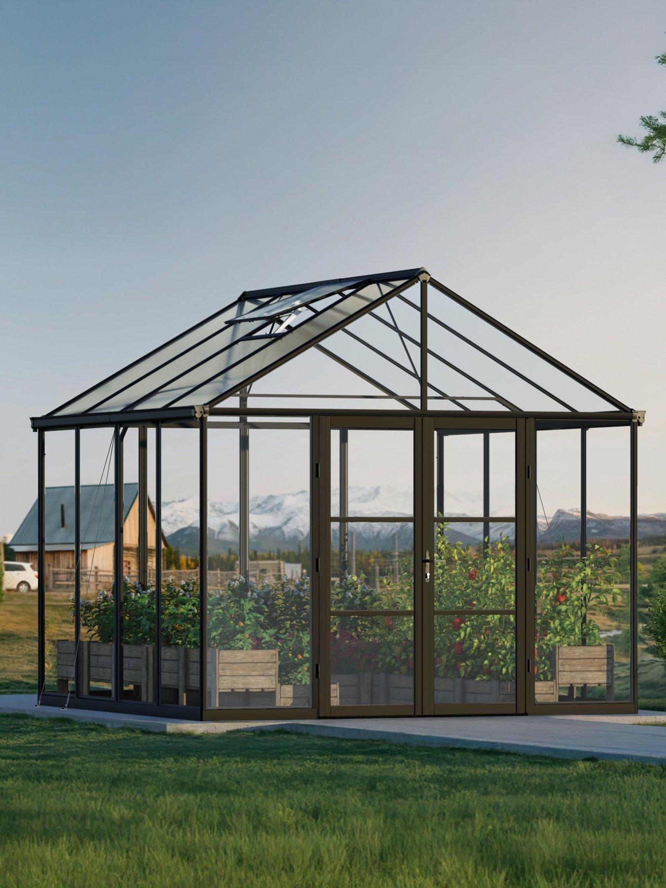Palram ARIA CRYSTAL CLEAR 10x10 GREENHOUSE