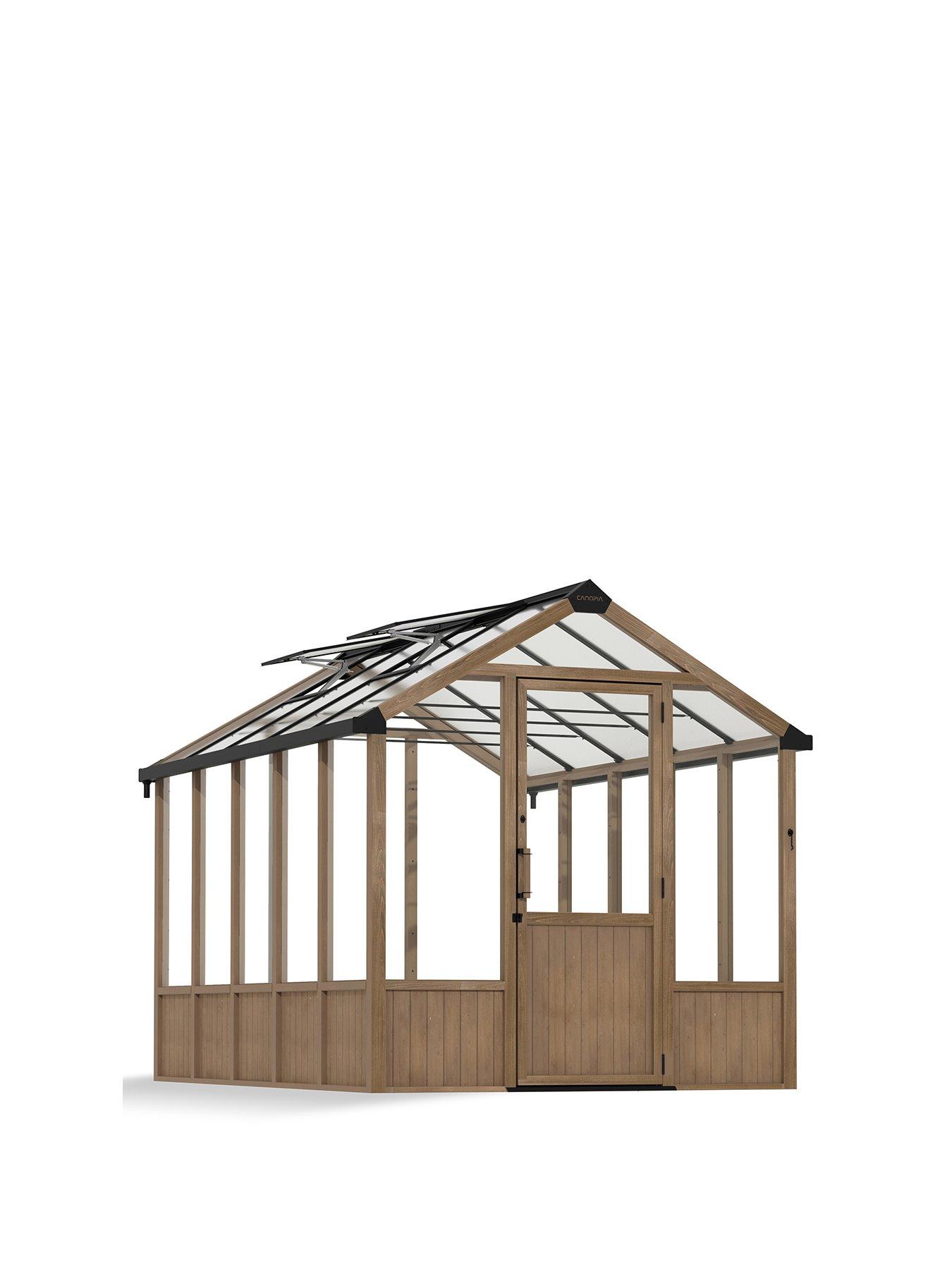  image of palram-natura-cedar-greenhouse-8x12