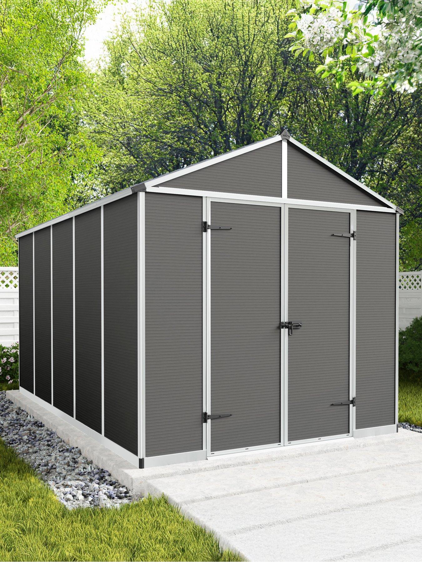 Palram Rubicon Shed 8X12 - Dark Grey