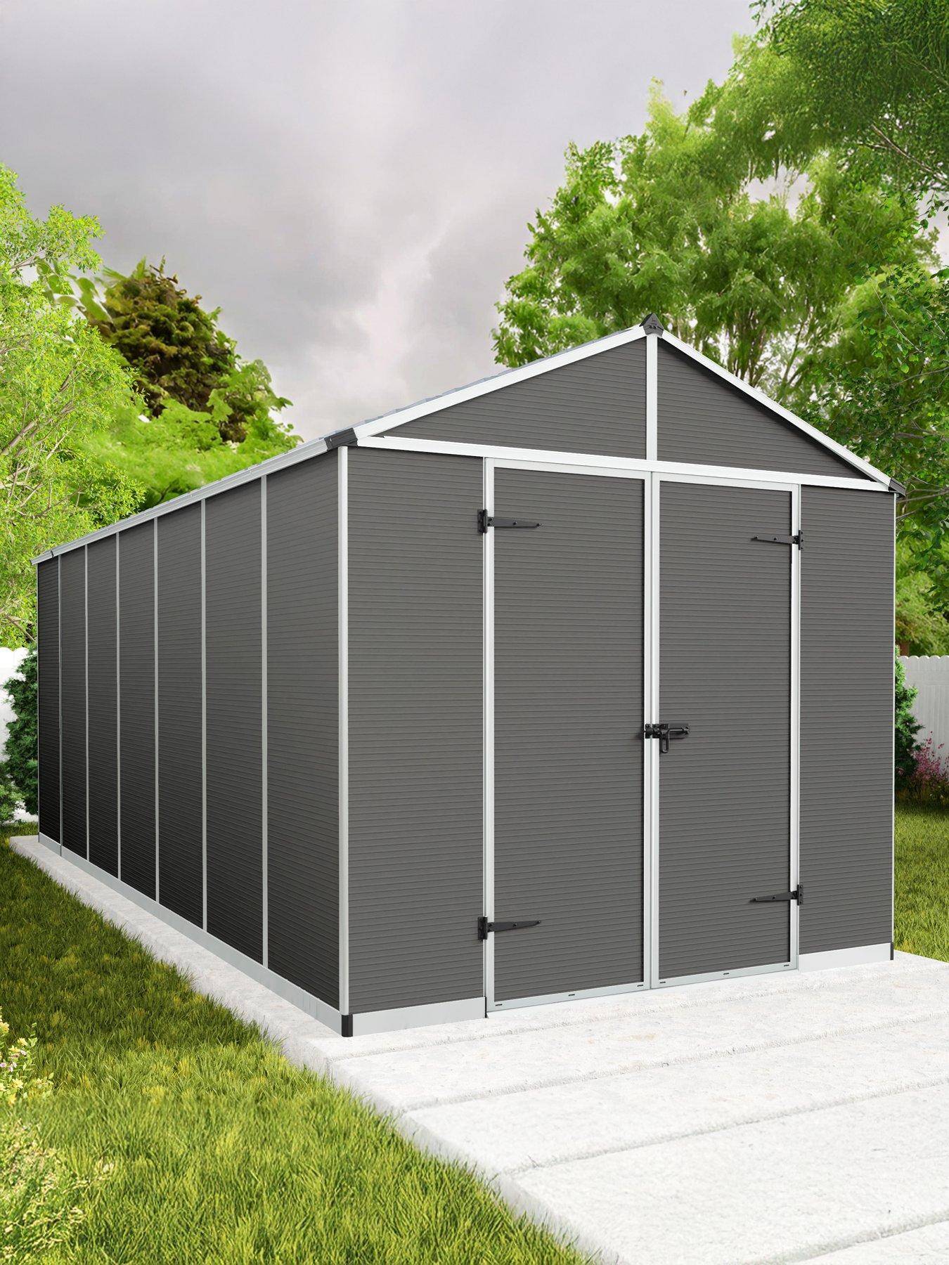 Palram Rubicon Shed 8X17 - Dark Grey