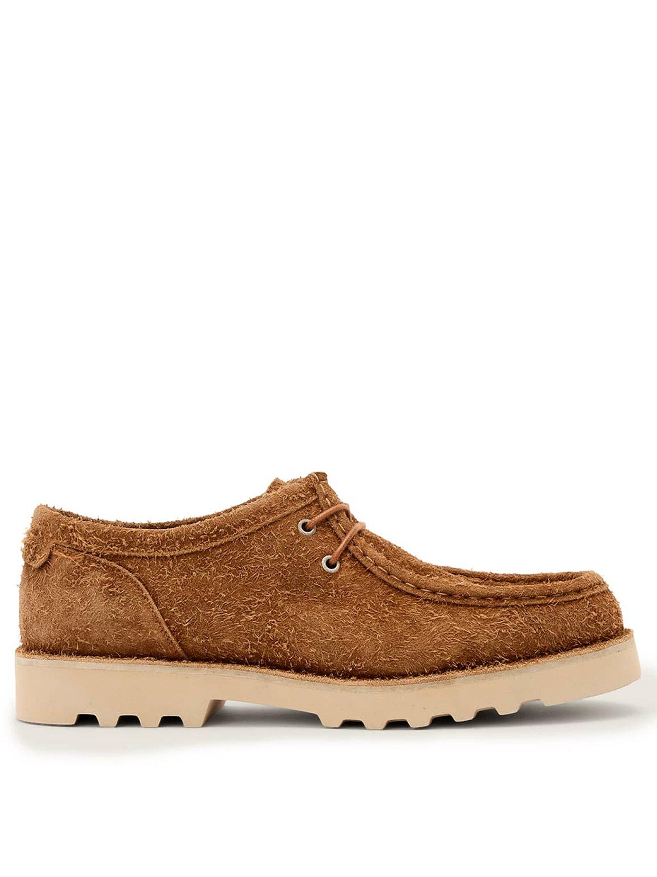 AllSaints Skiff Apron Suede Lace Up Shoe - Brown