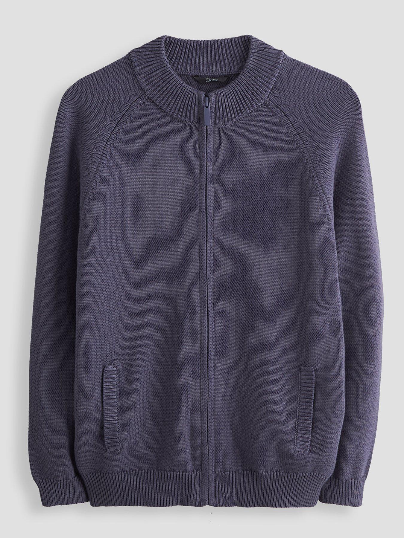 The Very Collection Boys Knitted Back Detail Basic Cardigan