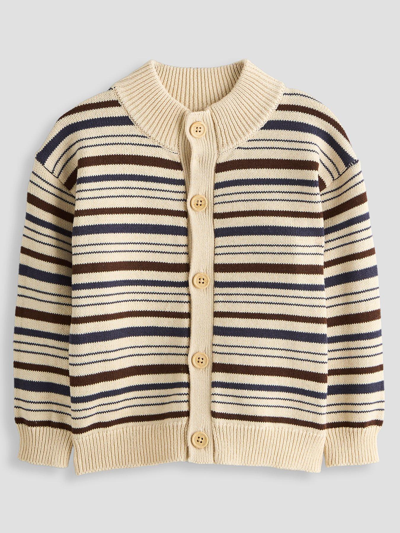 Image 1 of 4 of The Very Collection Boys Stripe Knitted Cardigan - Multi