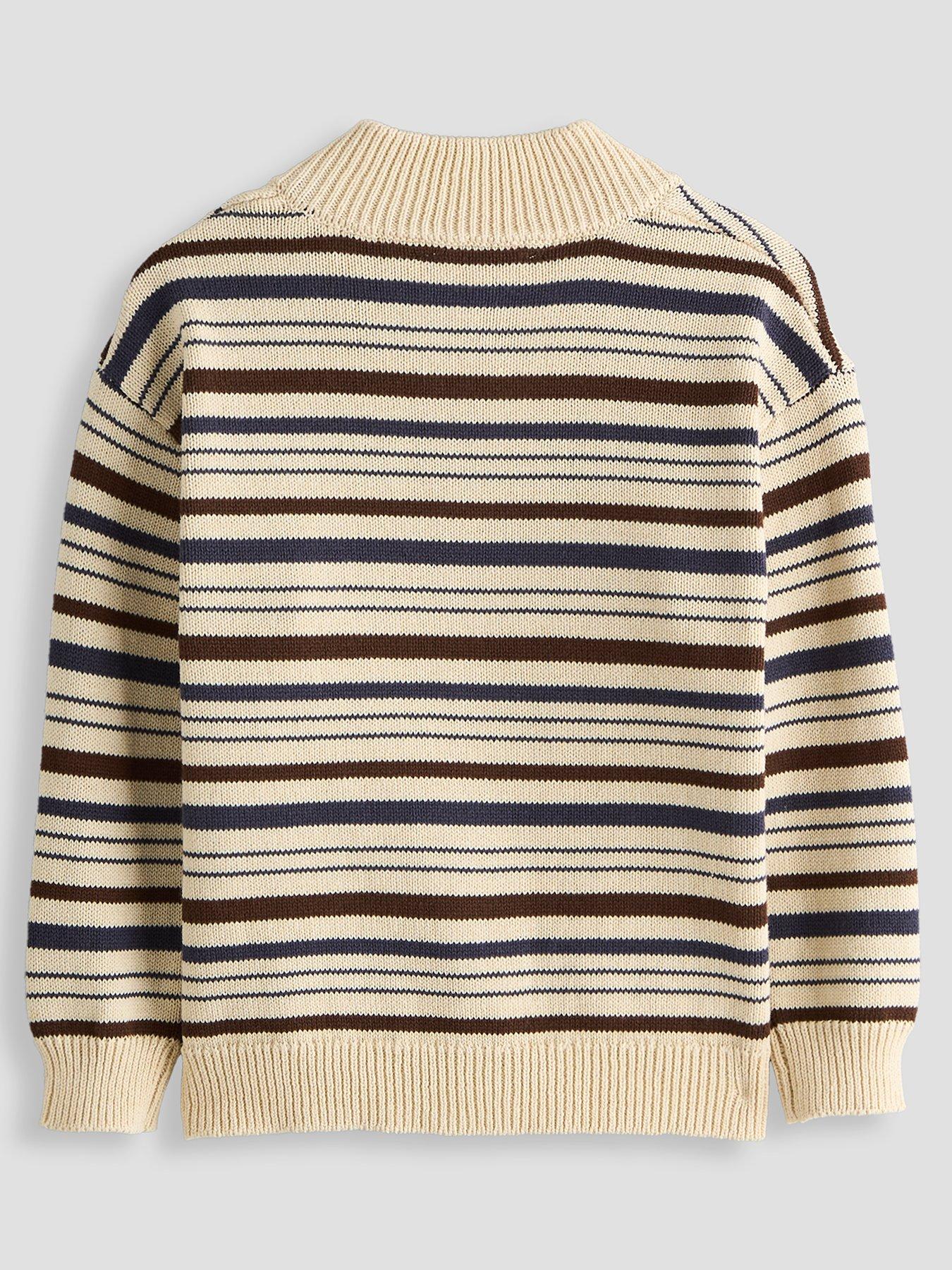 Image 2 of 4 of The Very Collection Boys Stripe Knitted Cardigan - Multi