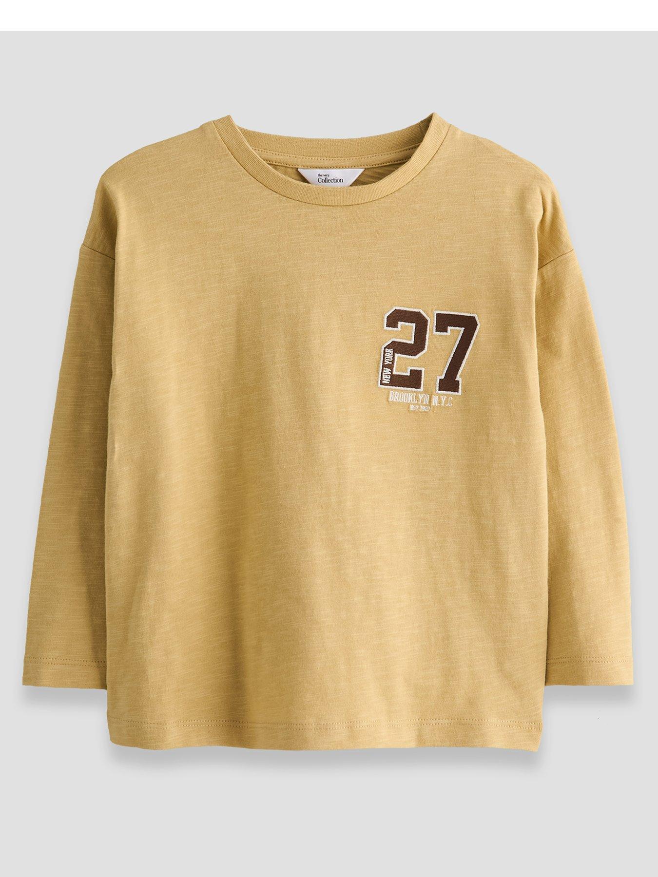 Image 3 of 5 of The Very Collection Boys 4 Pack Slogan Long Sleeve T-shirts - Multi