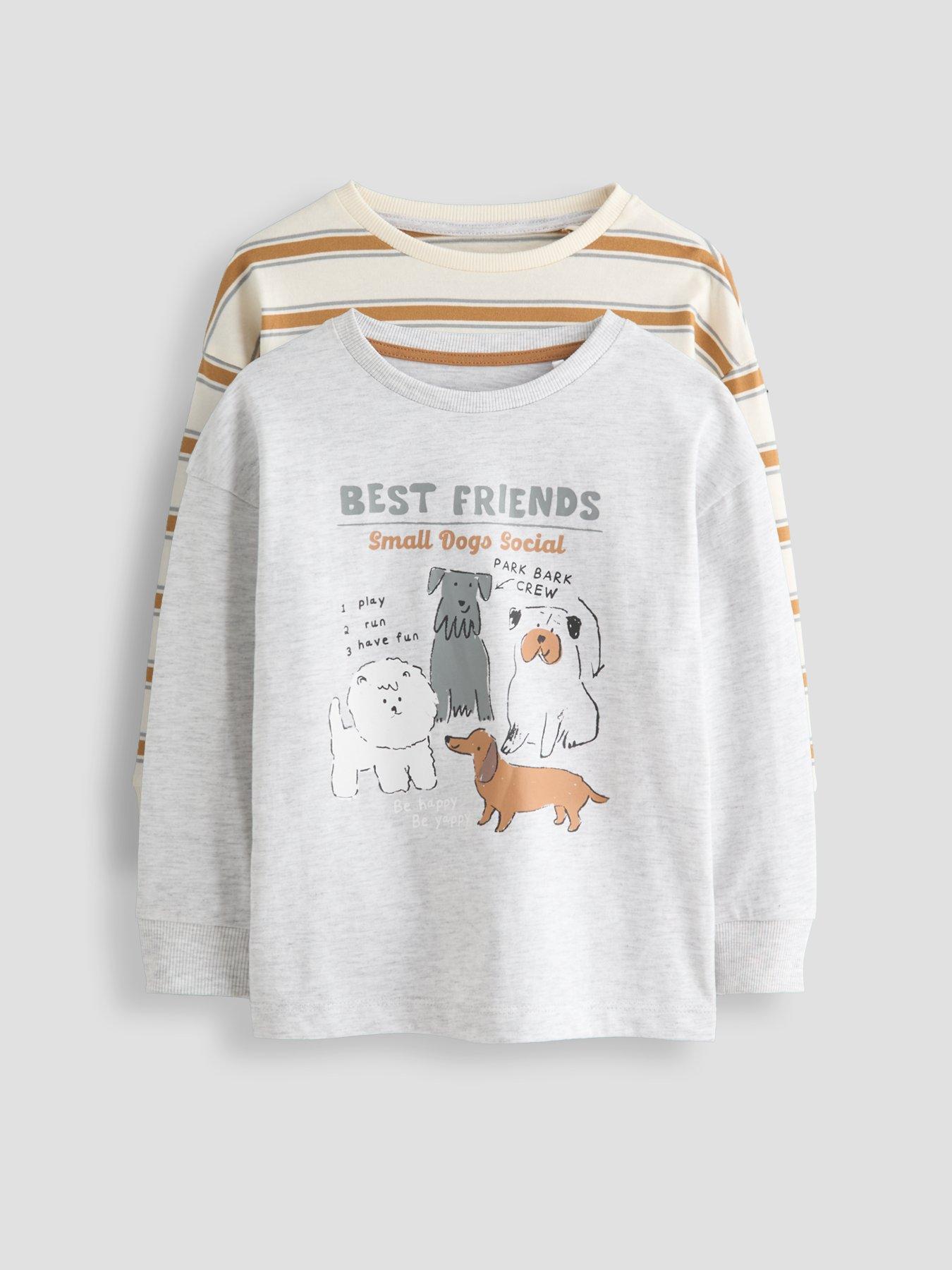 The Very Collection Boys Best Friend Dog 2 Pack T-shirt - Multi