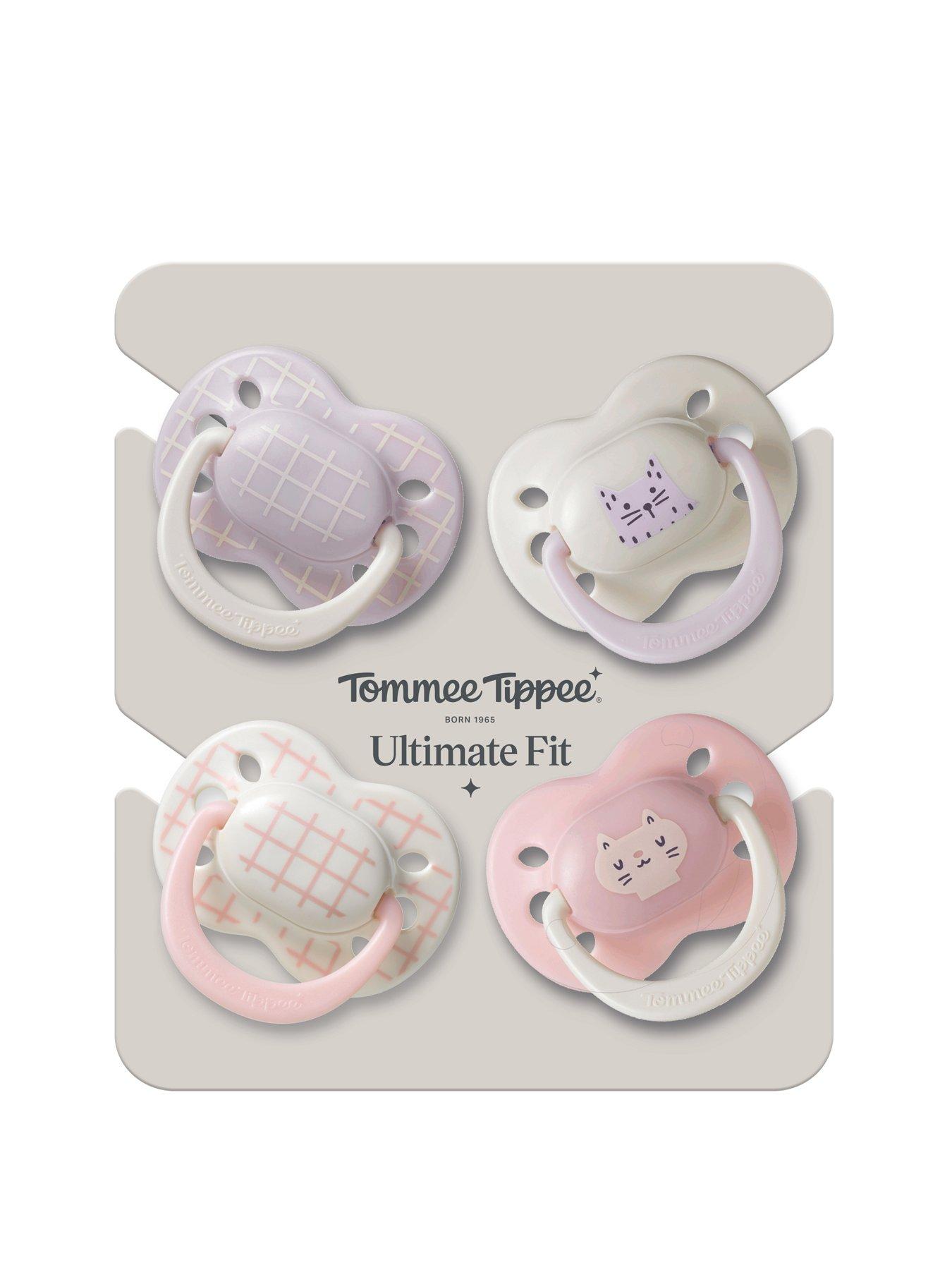Image 6 of 7 of Tommee Tippee Ultimate Fit Soother, 0-6 Months, 4 Pack, Orthodontic Dummy, Pink