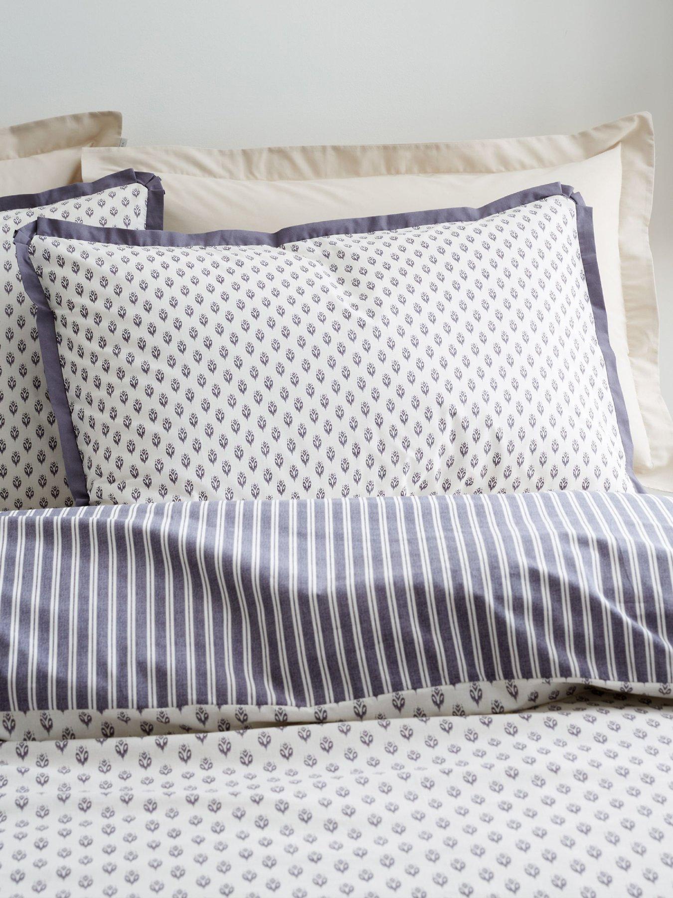 Image 1 of 7 of Bianca Amelie 100% Cotton Duvet Set Blue