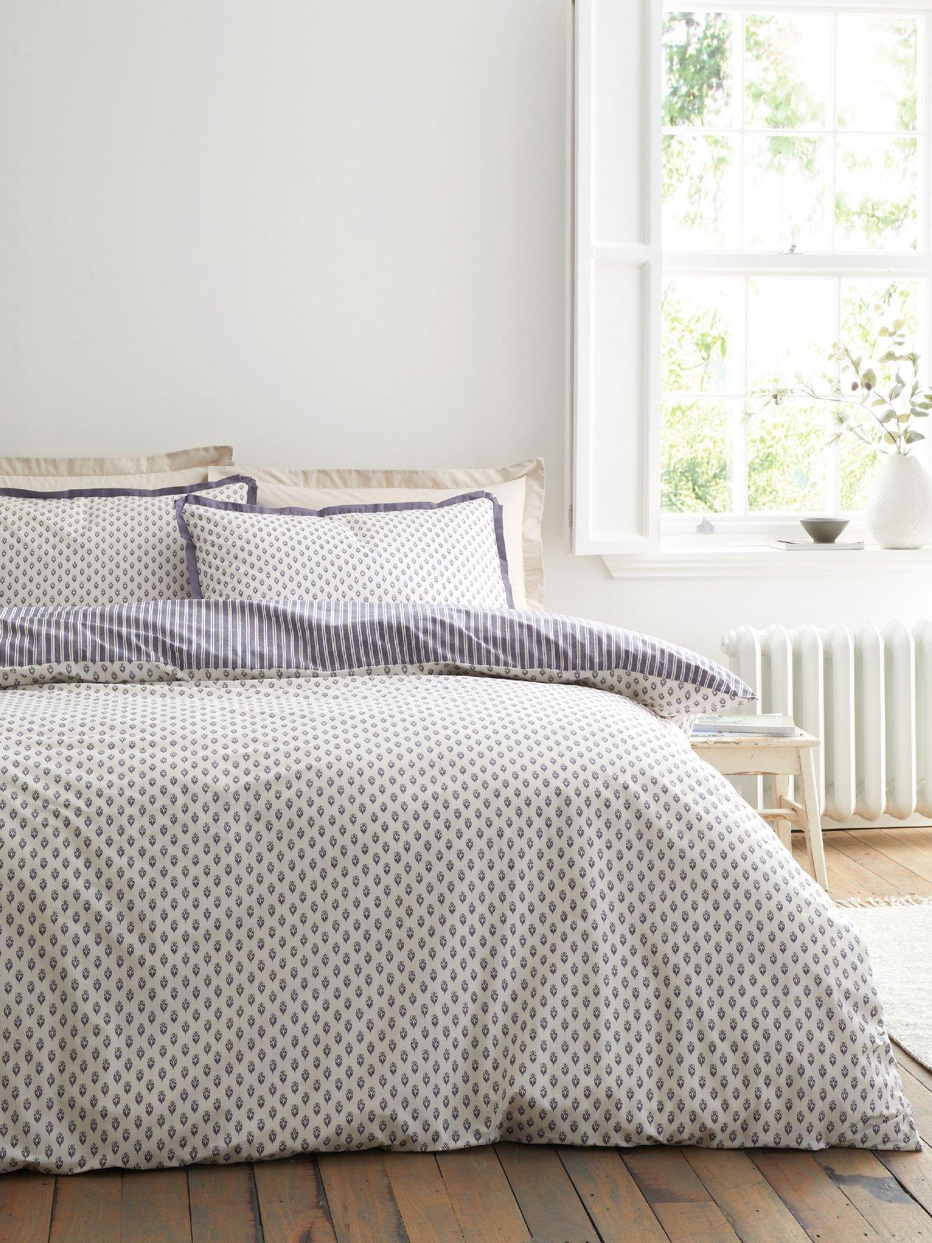 Image 3 of 7 of Bianca Amelie 100% Cotton Duvet Set Blue