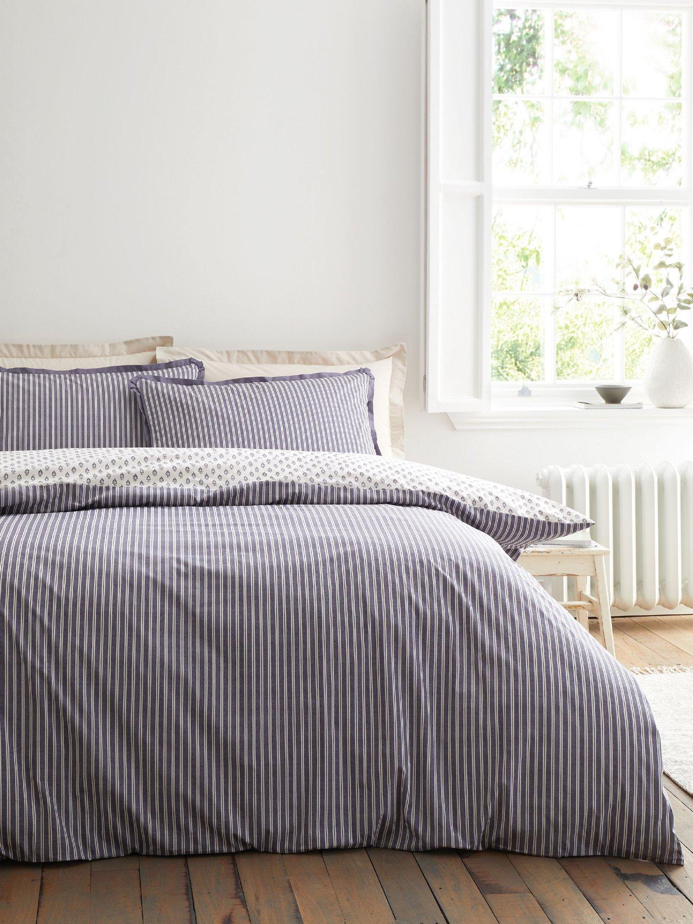 Image 4 of 7 of Bianca Amelie 100% Cotton Duvet Set Blue