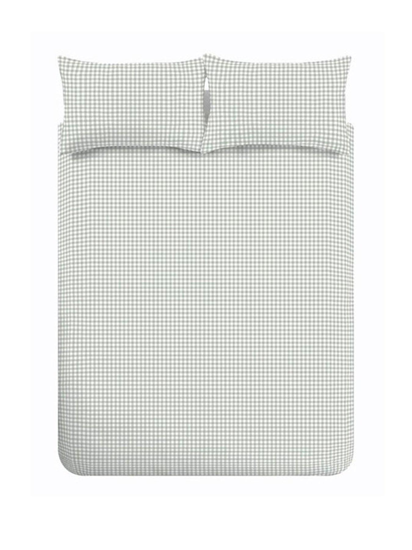 Image 2 of 5 of Catherine Lansfield Bamford Gingham Check Duvet Set Green