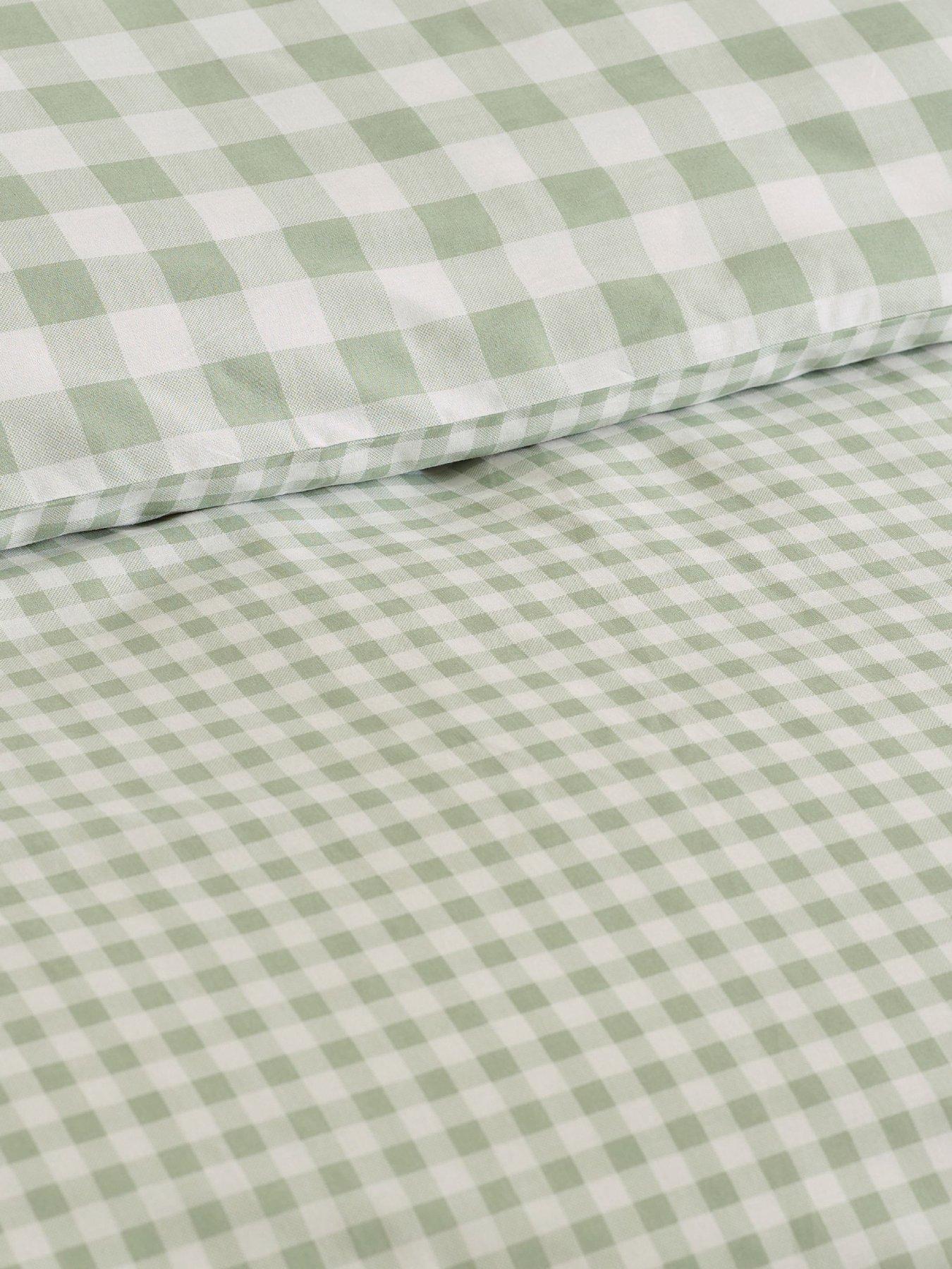 Image 5 of 5 of Catherine Lansfield Bamford Gingham Check Duvet Set Green