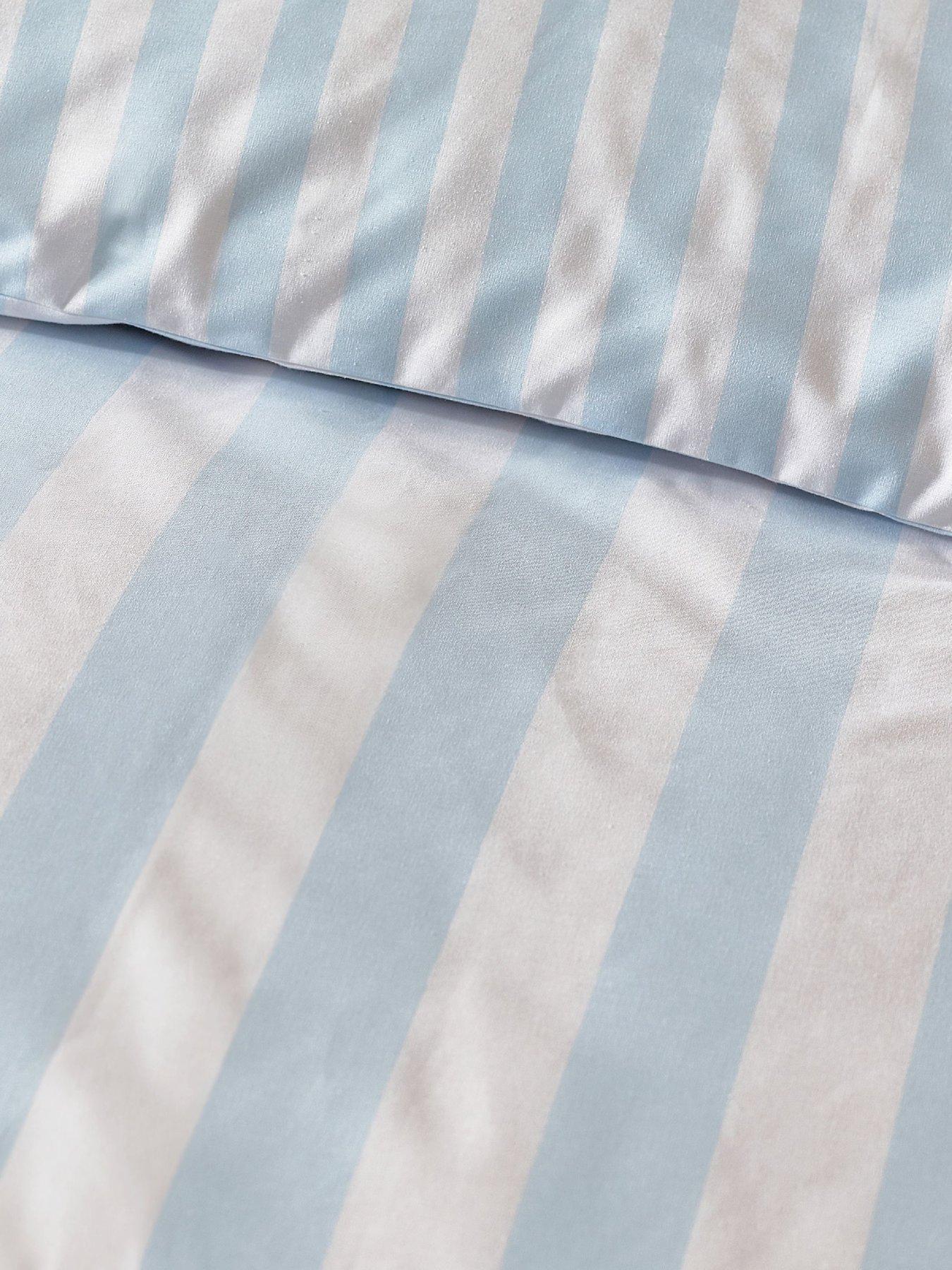  image of sassy-b-stripe-tease-duvet-set-blue
