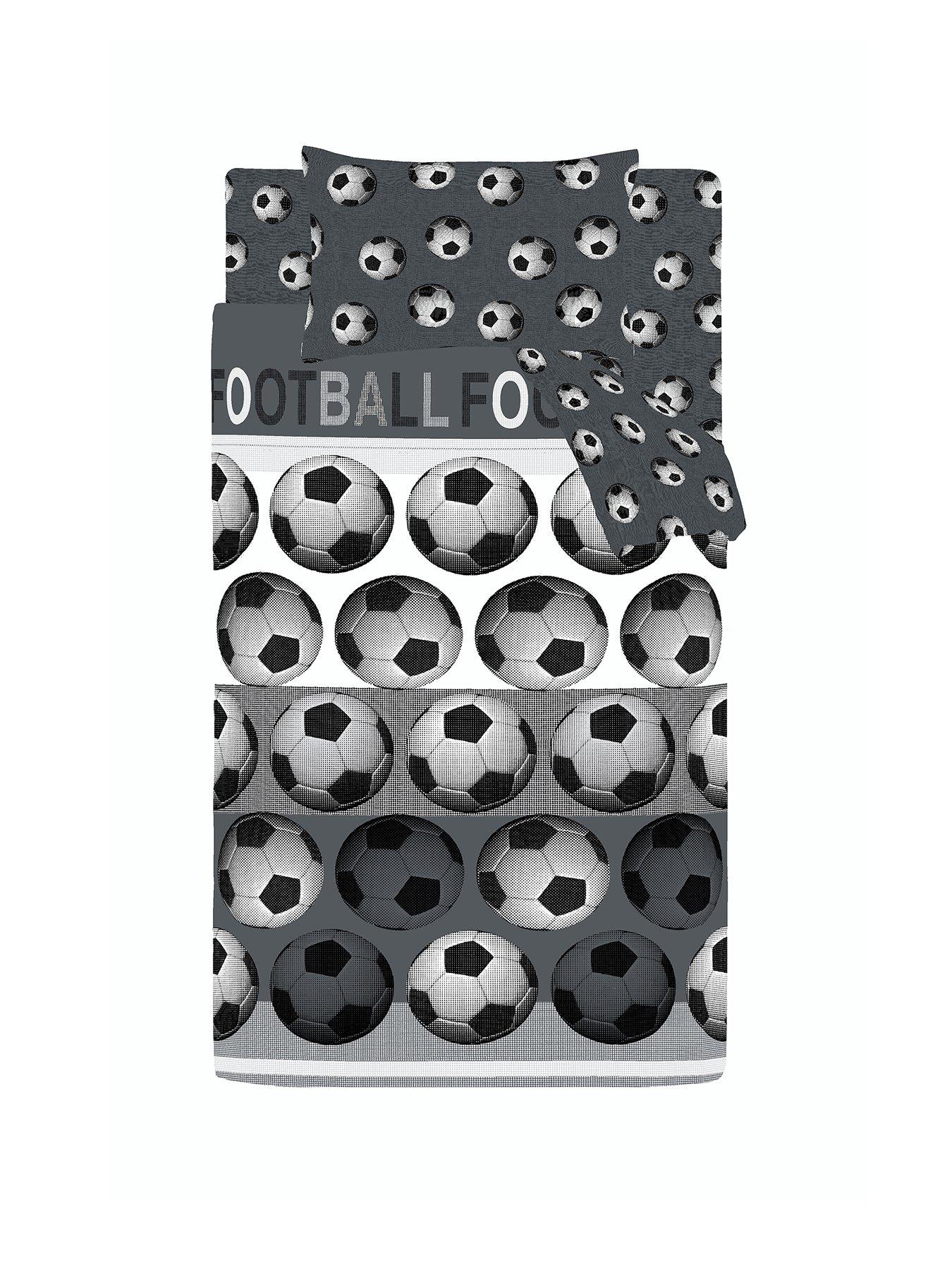 Image 2 of 6 of Catherine Lansfield Football Duvet Set Grey
