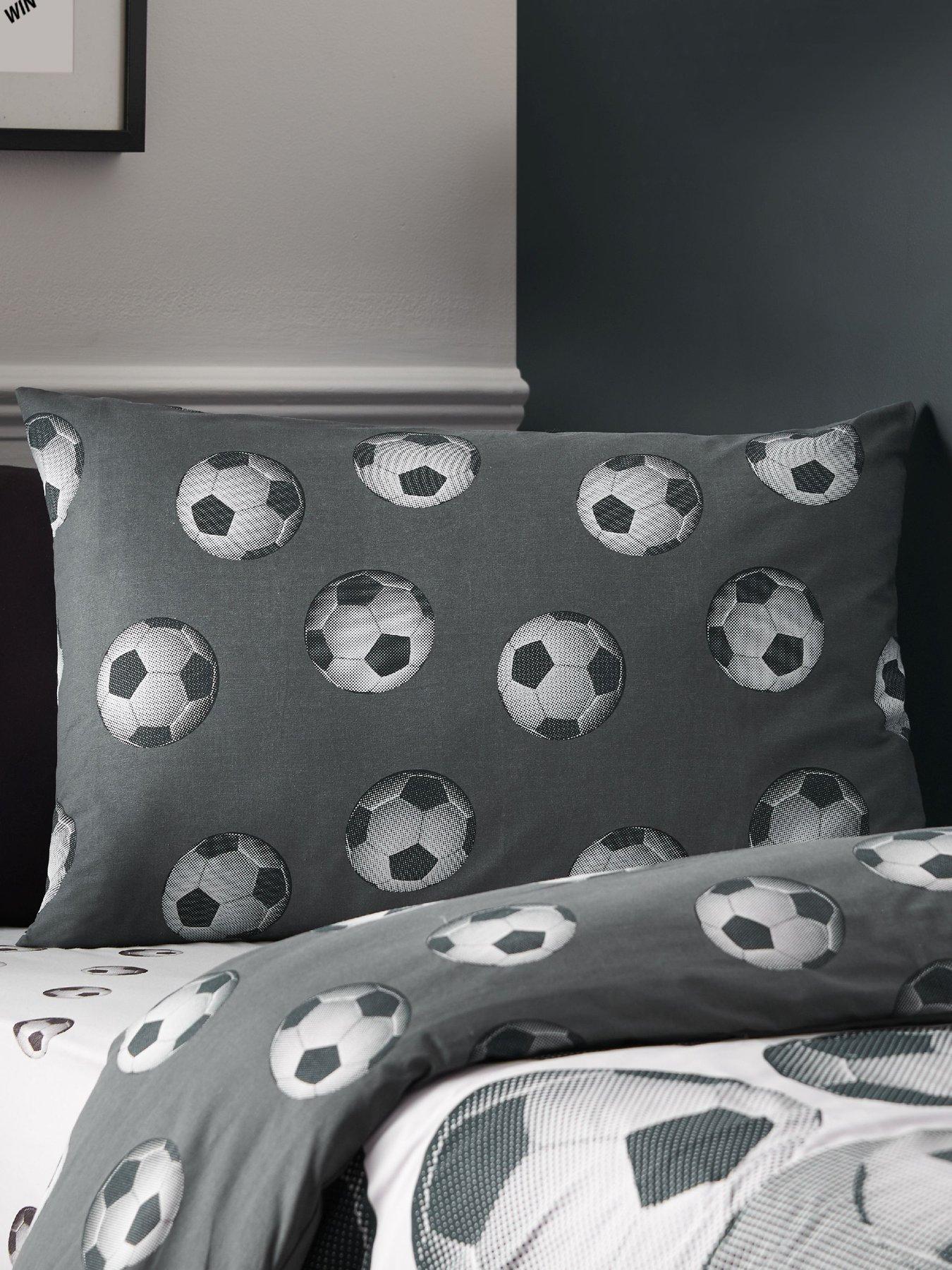 Image 5 of 6 of Catherine Lansfield Football Duvet Set Grey