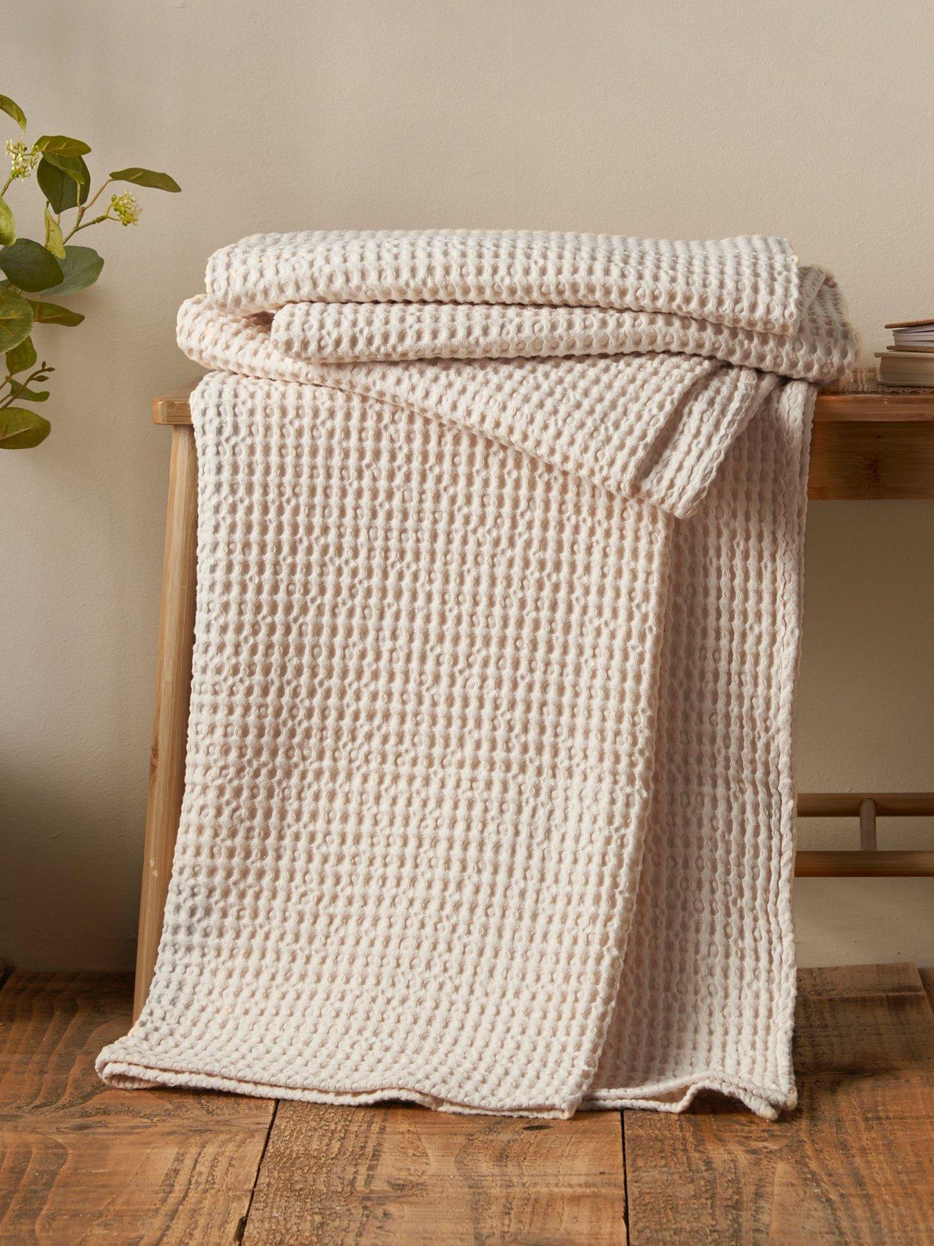 Pineapple Elephant Jaipur Waffle 100% Cotton Throw