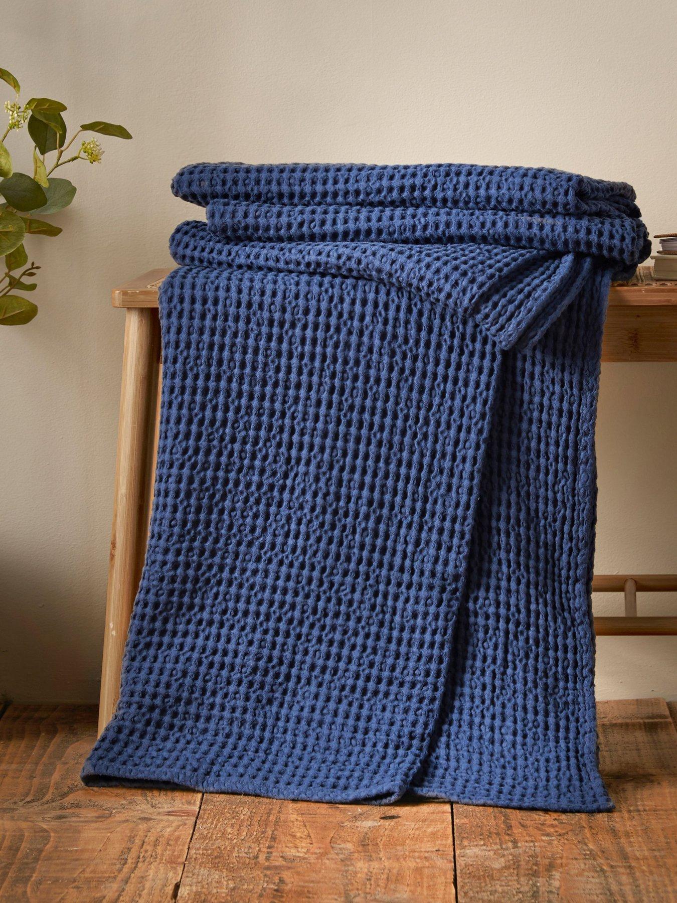 Pineapple Elephant Jaipur Waffle 100% Cotton Throw