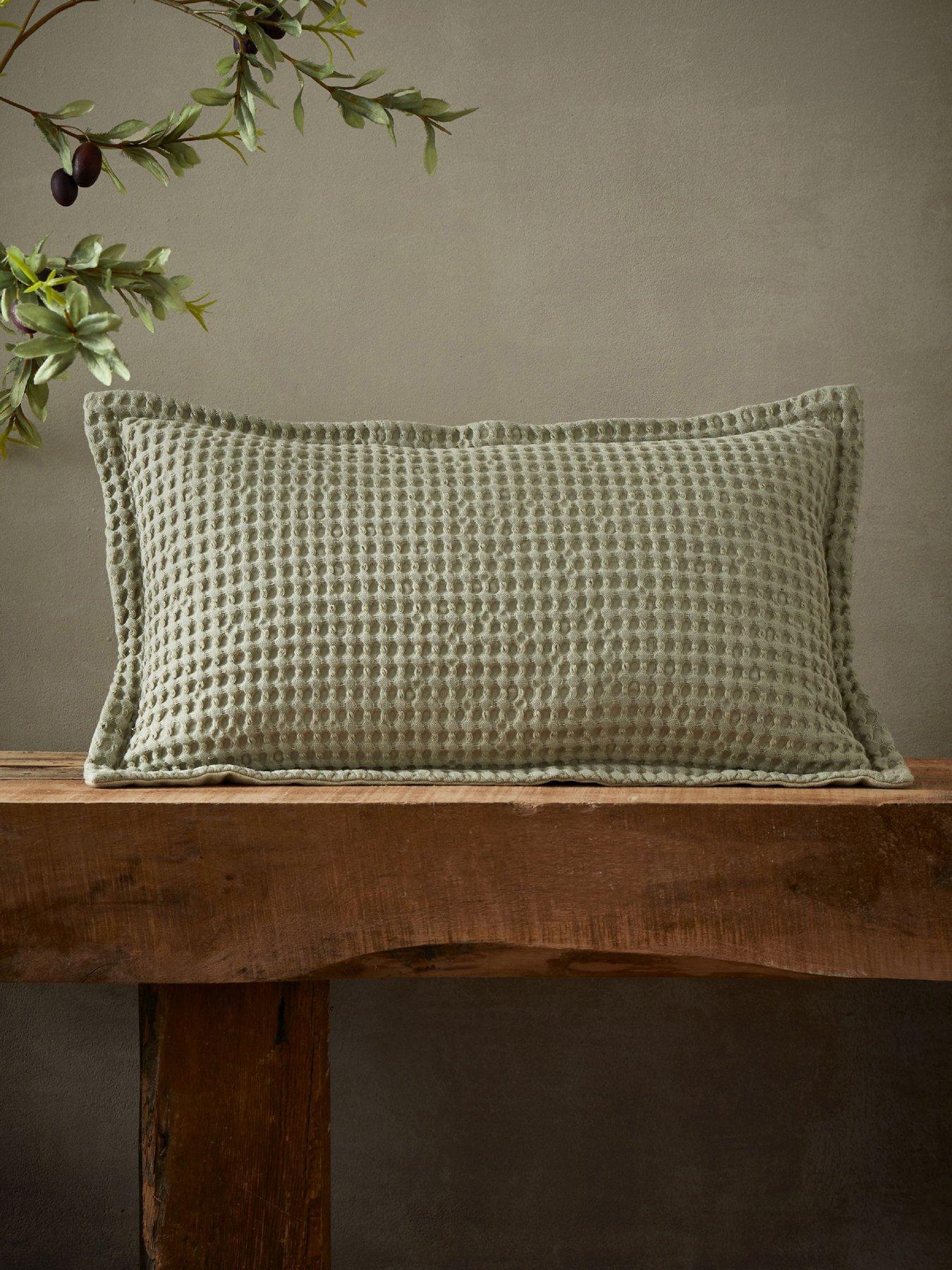 Pineapple Elephant Jaipur Waffle 100% Cotton  Filled Cushion 30X50