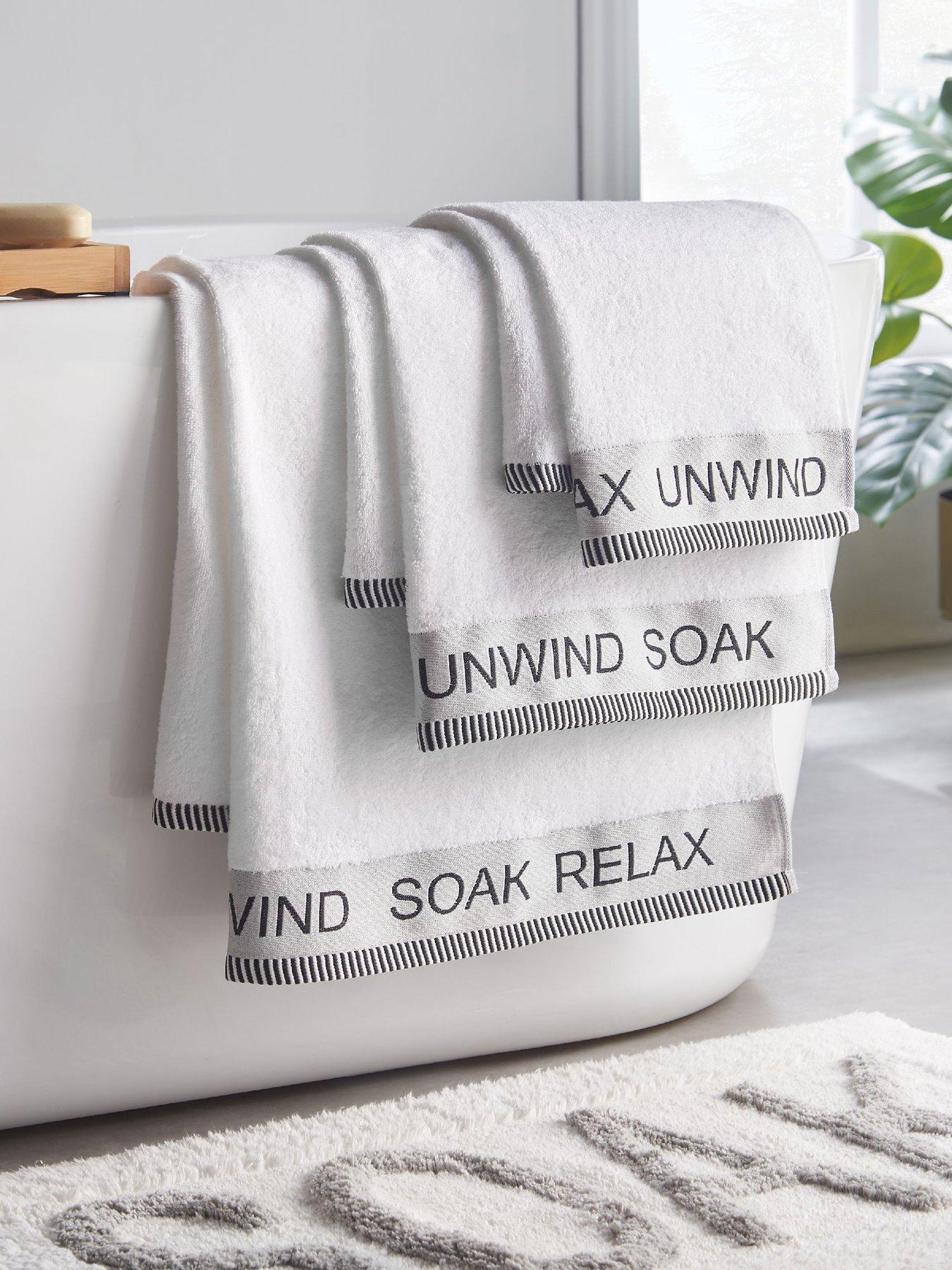 Catherine Lansfield Relax And Unwind Towel Bale 4 Pack