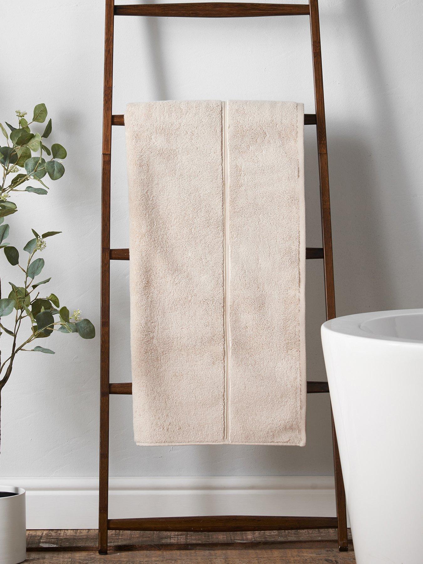 Bianca Zero Twist Satin Stitch 100% Cotton Hand Towel 50 X 90 Black