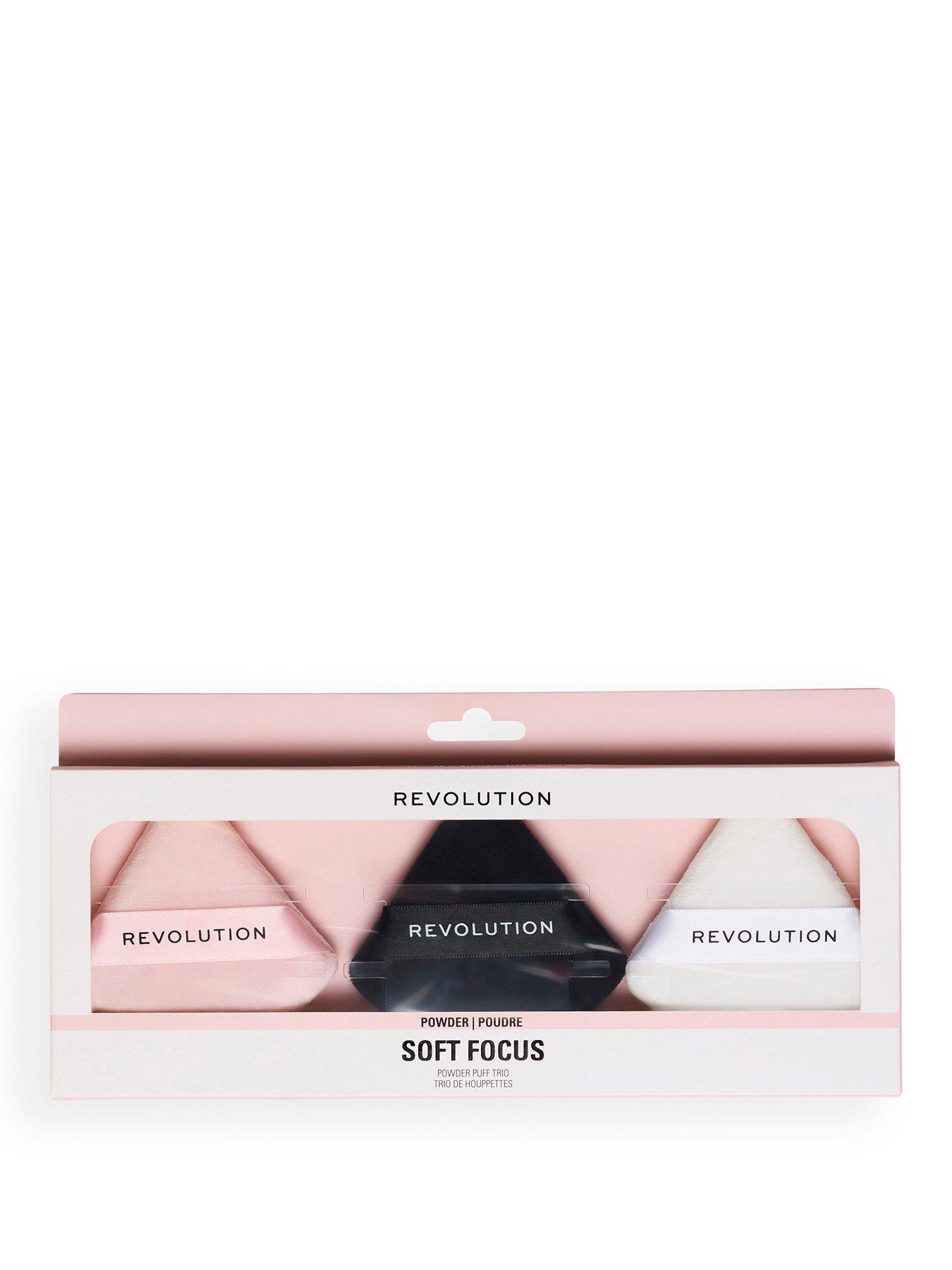 Image 1 of 2 of Revolution Beauty London Revolution Soft Focus Powder Puff Trio