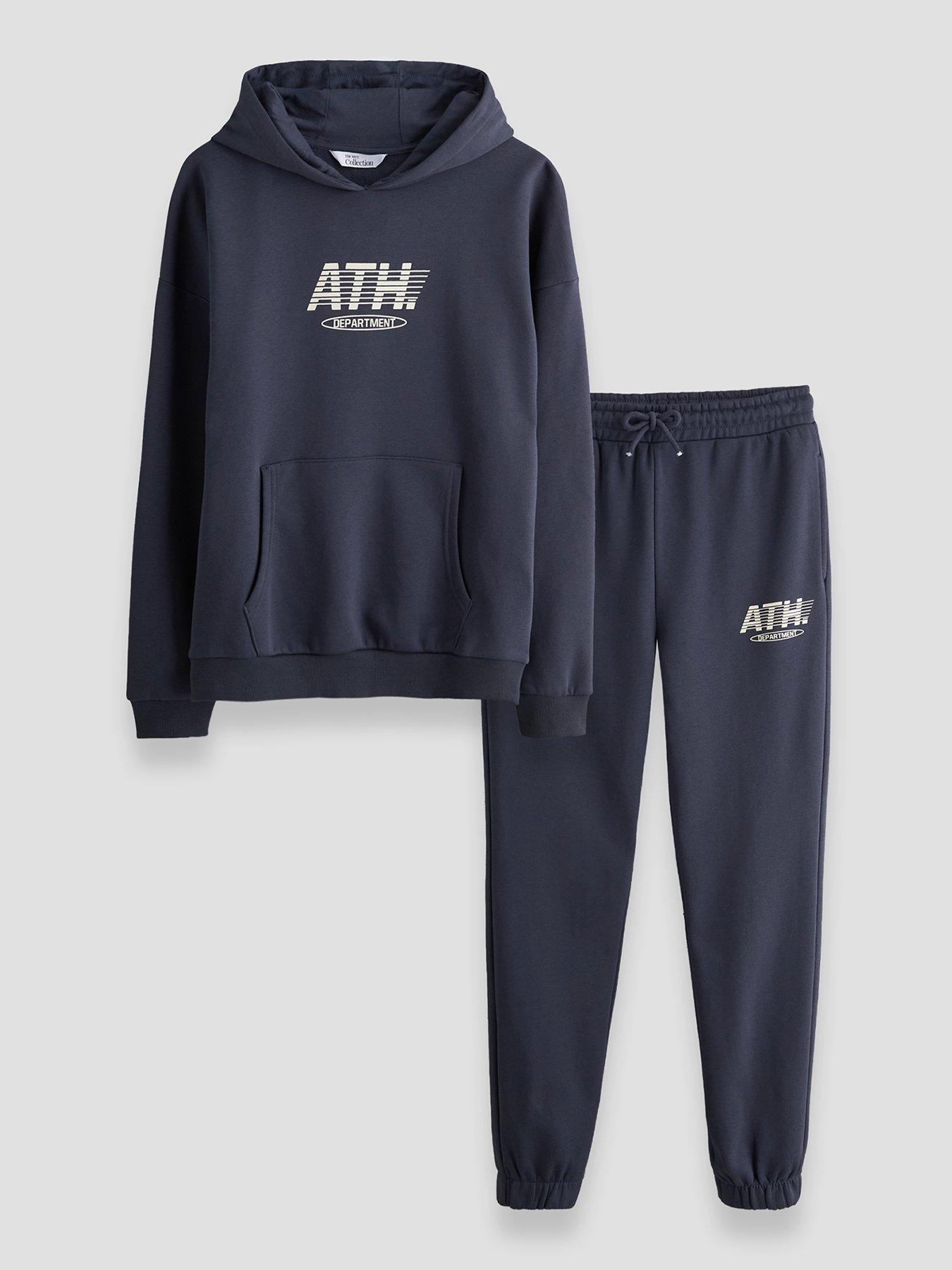 The Very Collection Boys Graphic Hoodie  &  Joggers Set - Blue
