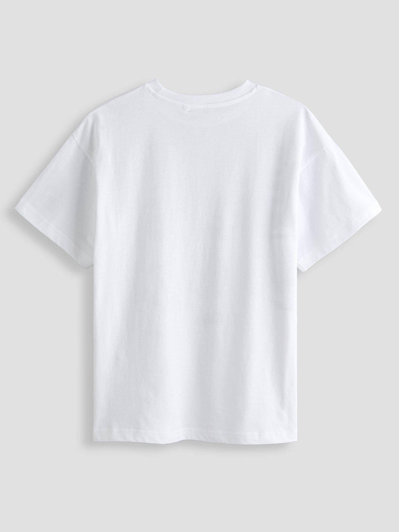 Image 2 of 4 of The Very Collection Boys Cotton Rich Graffiti T-Shirt - White