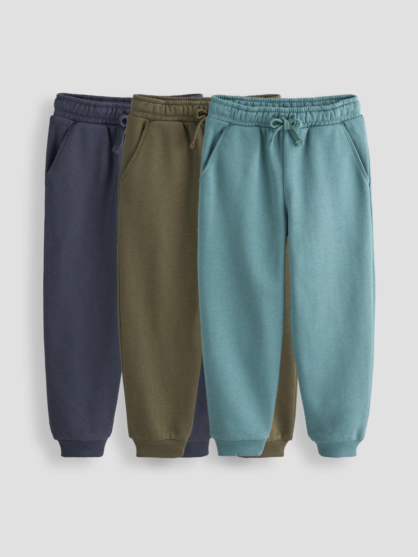 The Very Collection Boys 3 Pack Cotton Joggers - Multi