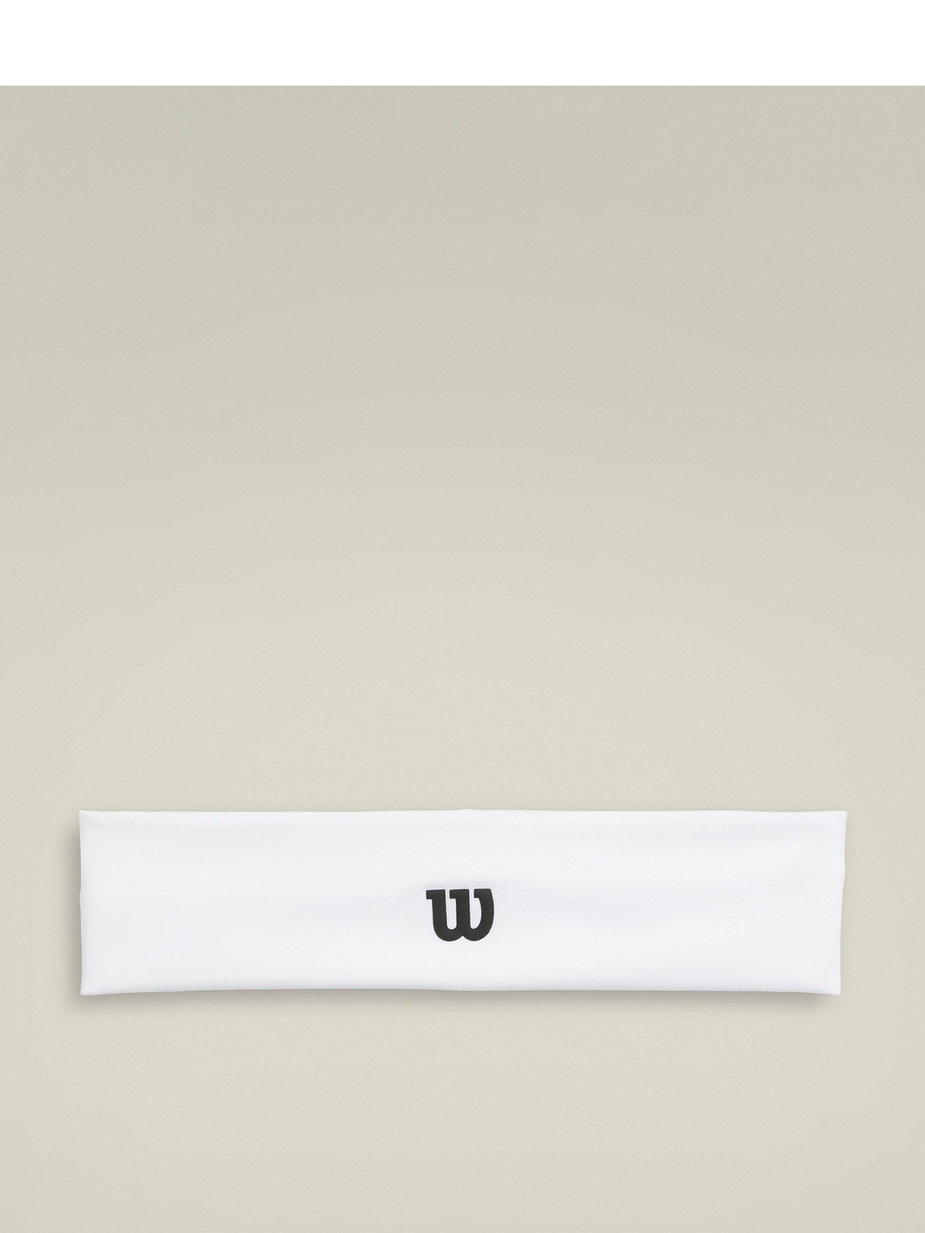 Wilson Unisex Tennis Wide Headband - White