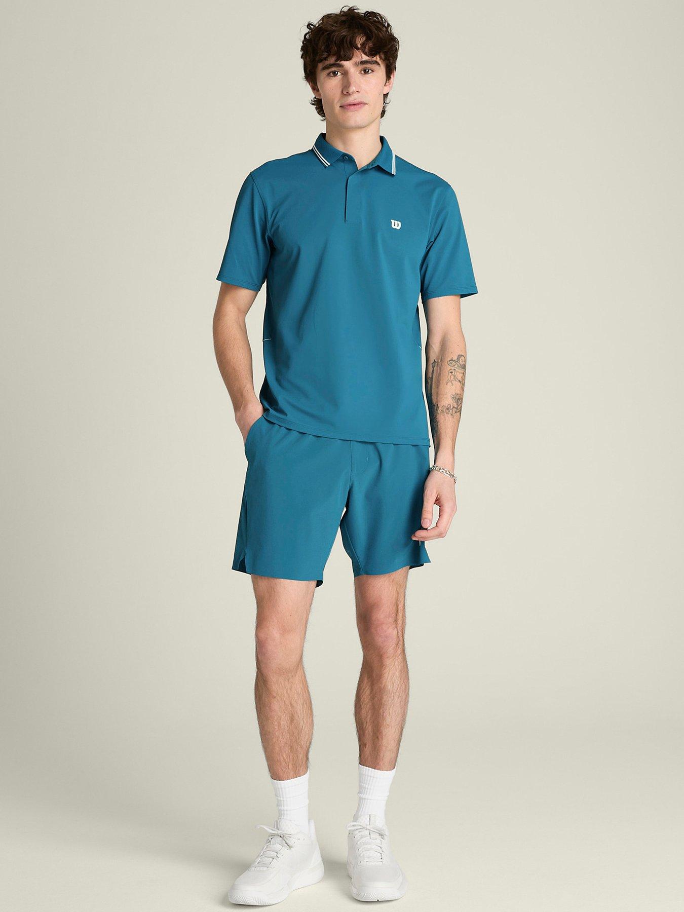 Image 3 of 4 of Wilson Mens Tennis Challengers Technical Polo - Blue