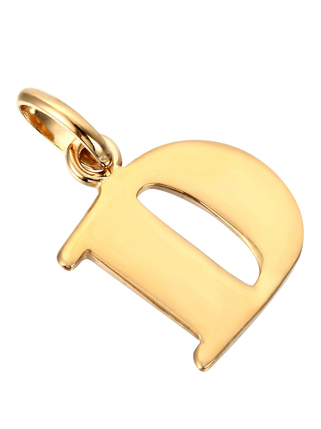 Seol + Gold 18ct Gold Vermeil Alphabet Letter Charm Pendant (all alphabet)