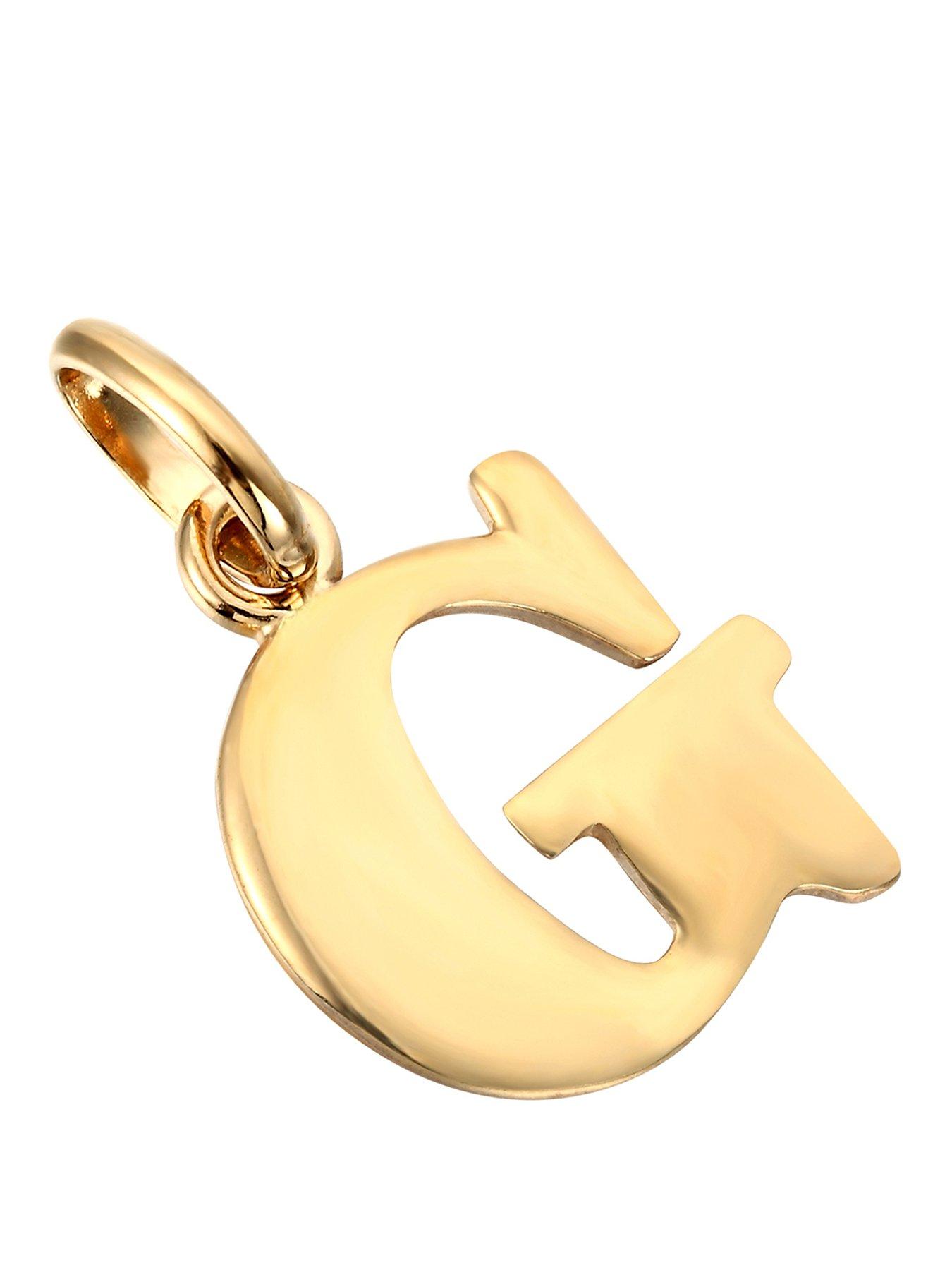 Seol + Gold 18ct Gold Vermeil Alphabet Letter Charm Pendant (all alphabet)