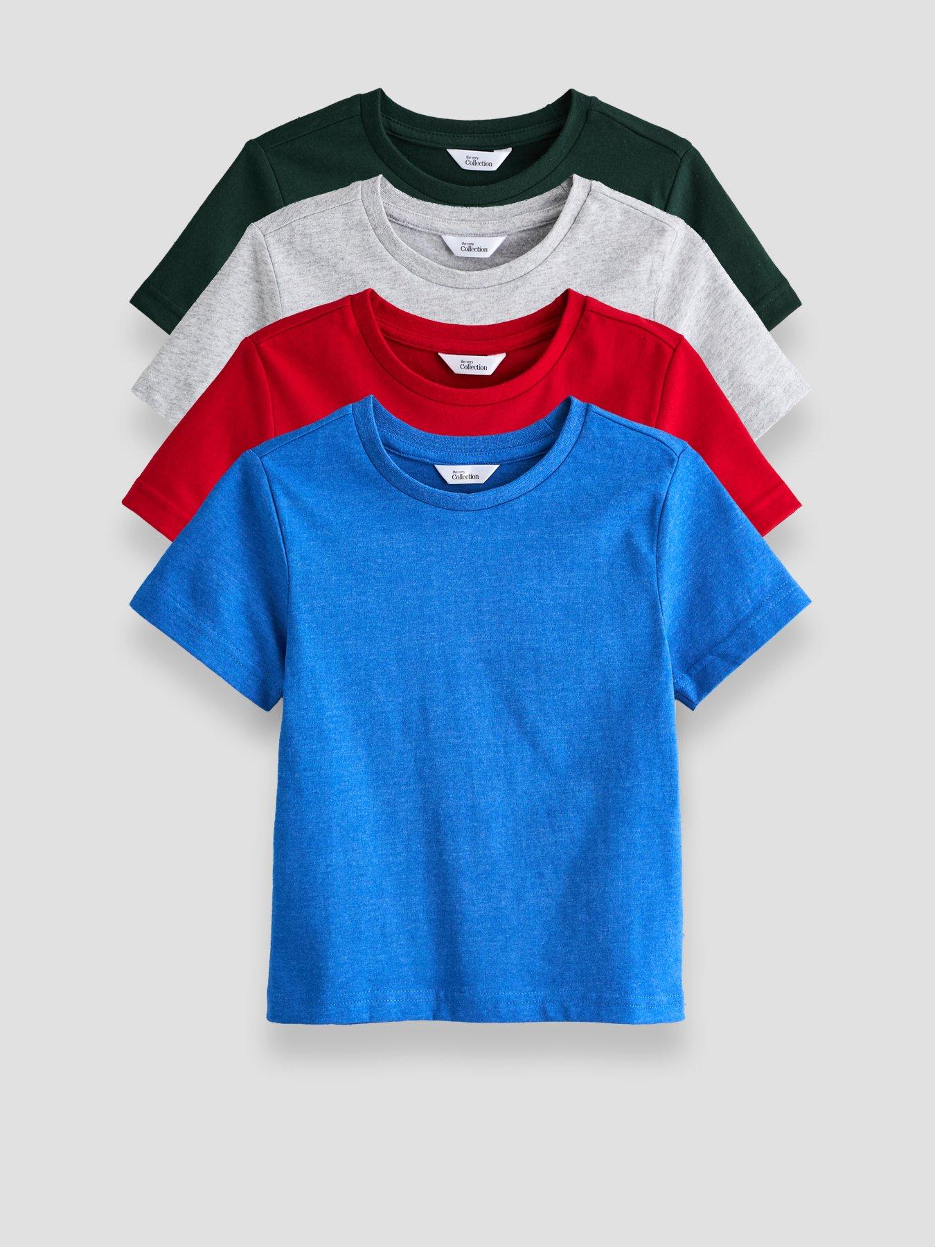 The Very Collection Boys 4 Pack Basic T-shirt - Multi