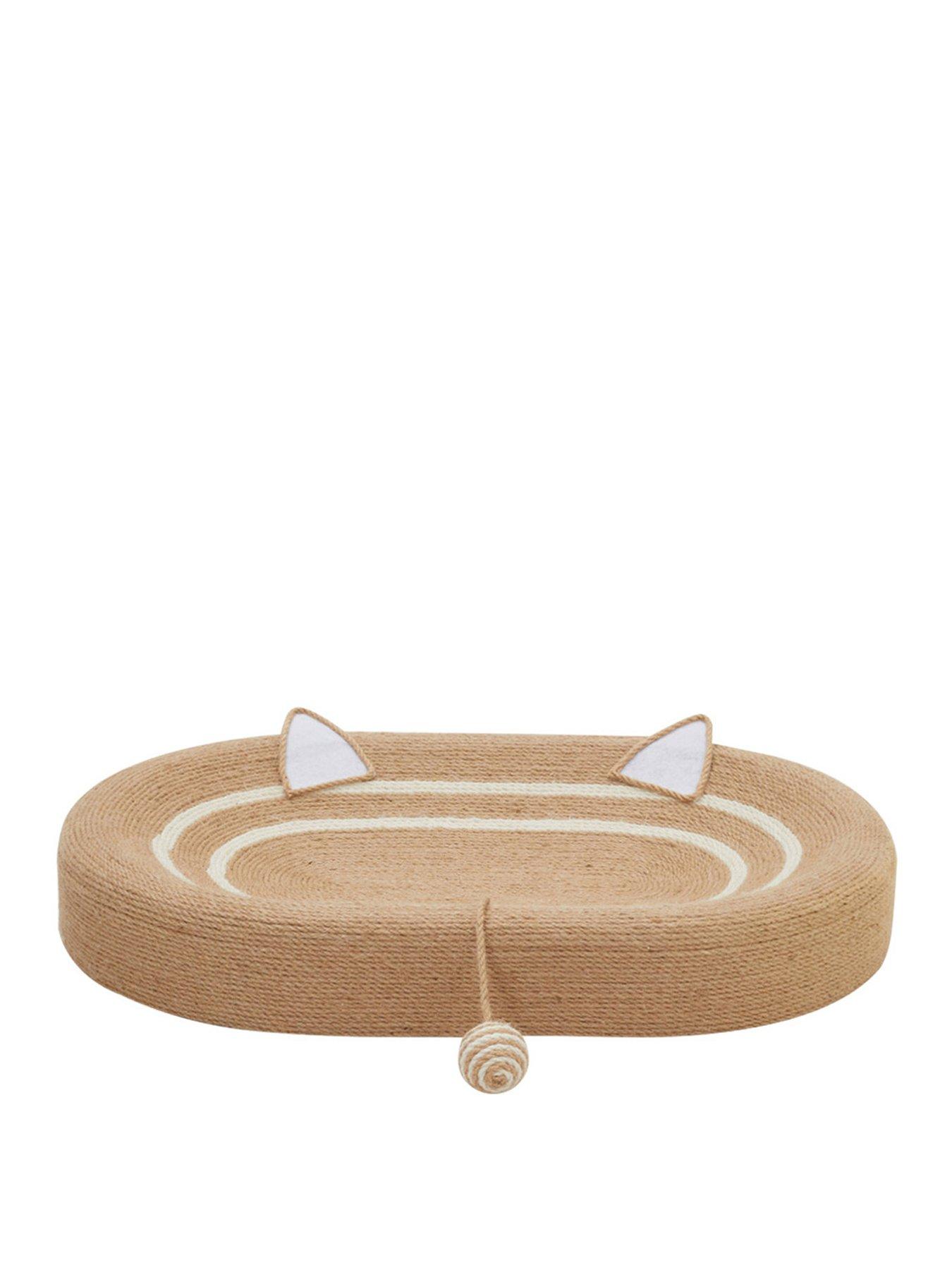 Image 2 of 7 of Living and Home Oval Cat Scratching Board Bed