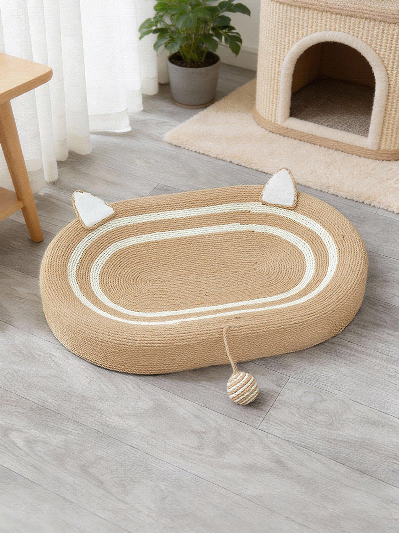 Image 5 of 7 of Living and Home Oval Cat Scratching Board Bed