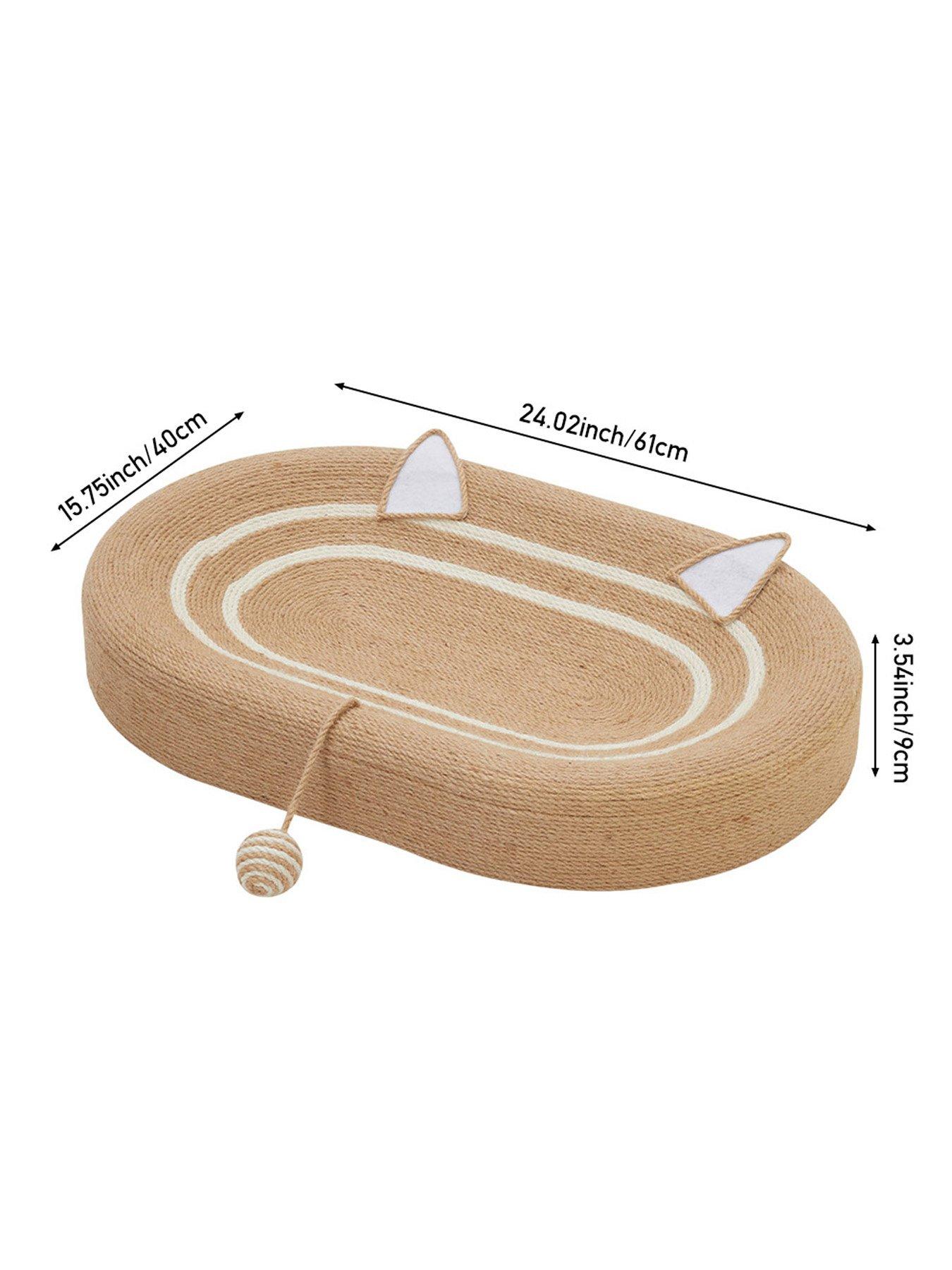 Image 7 of 7 of Living and Home Oval Cat Scratching Board Bed