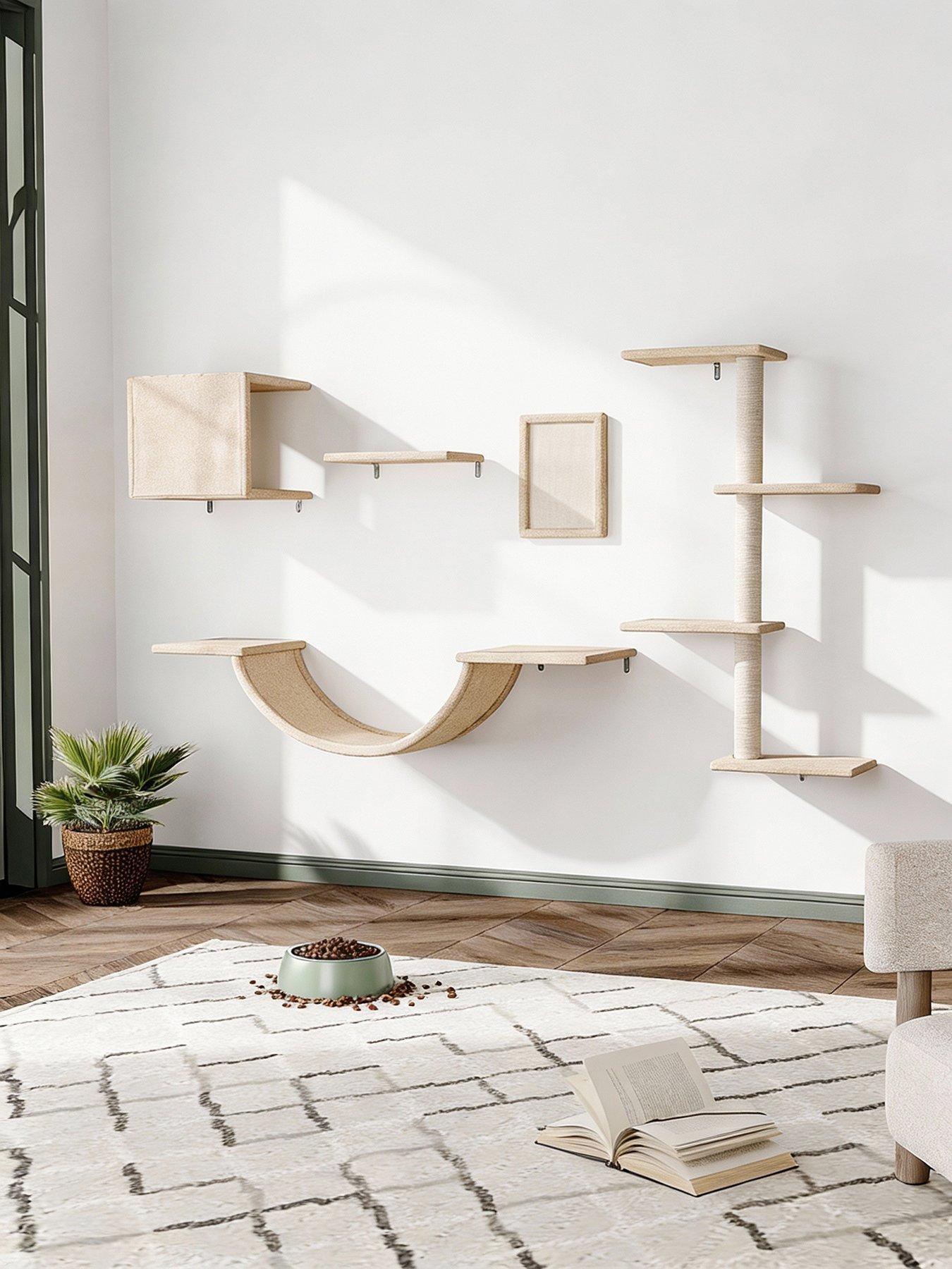 Image 4 of 7 of Living and Home Cat Tree Set with Hammock and Jumping Platform
