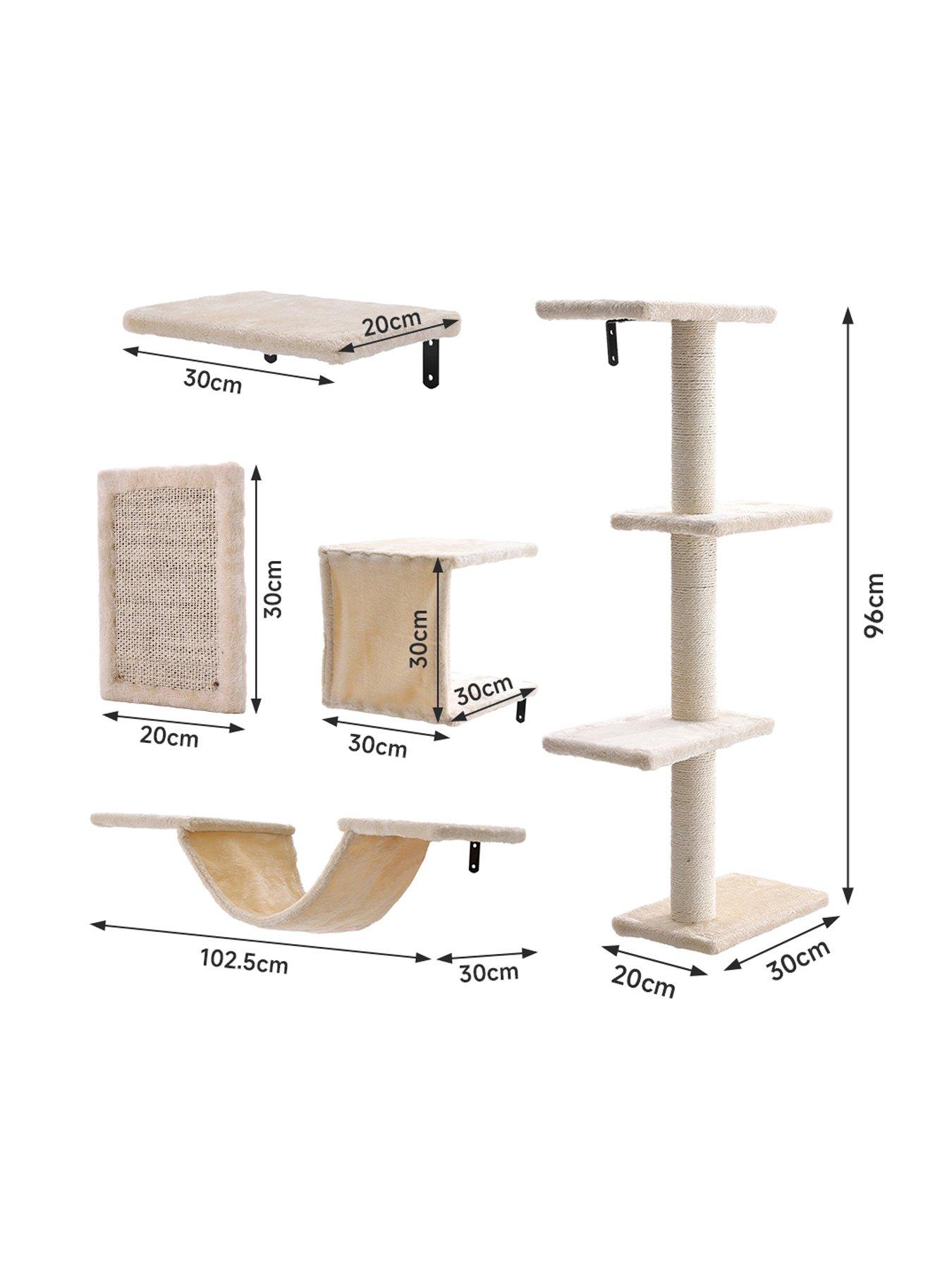 Image 7 of 7 of Living and Home Cat Tree Set with Hammock and Jumping Platform