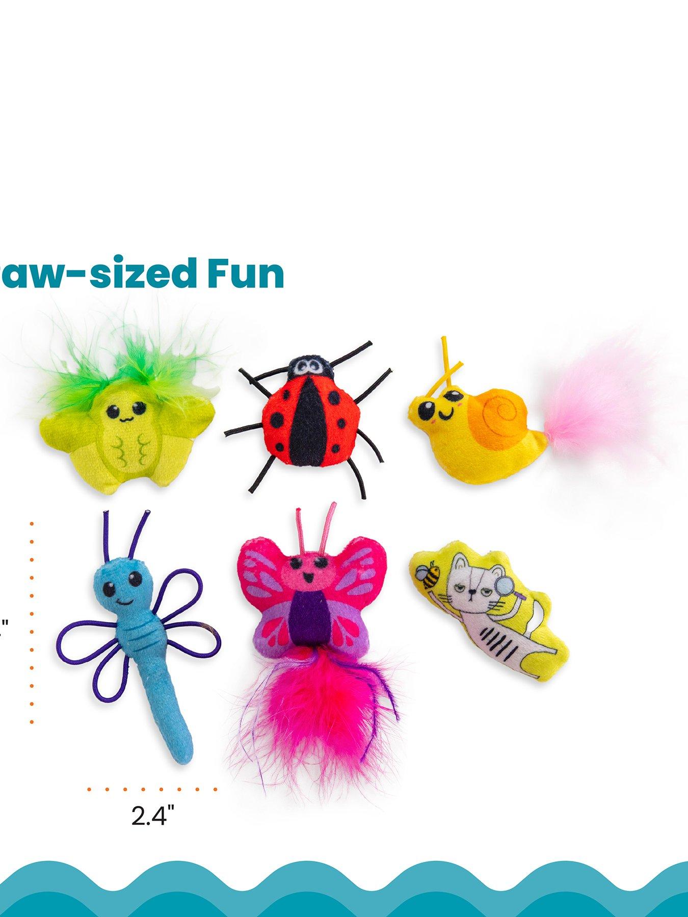 Image 2 of 7 of Nina Ottosson Cute As A Bug 6 Pack Cat Toy