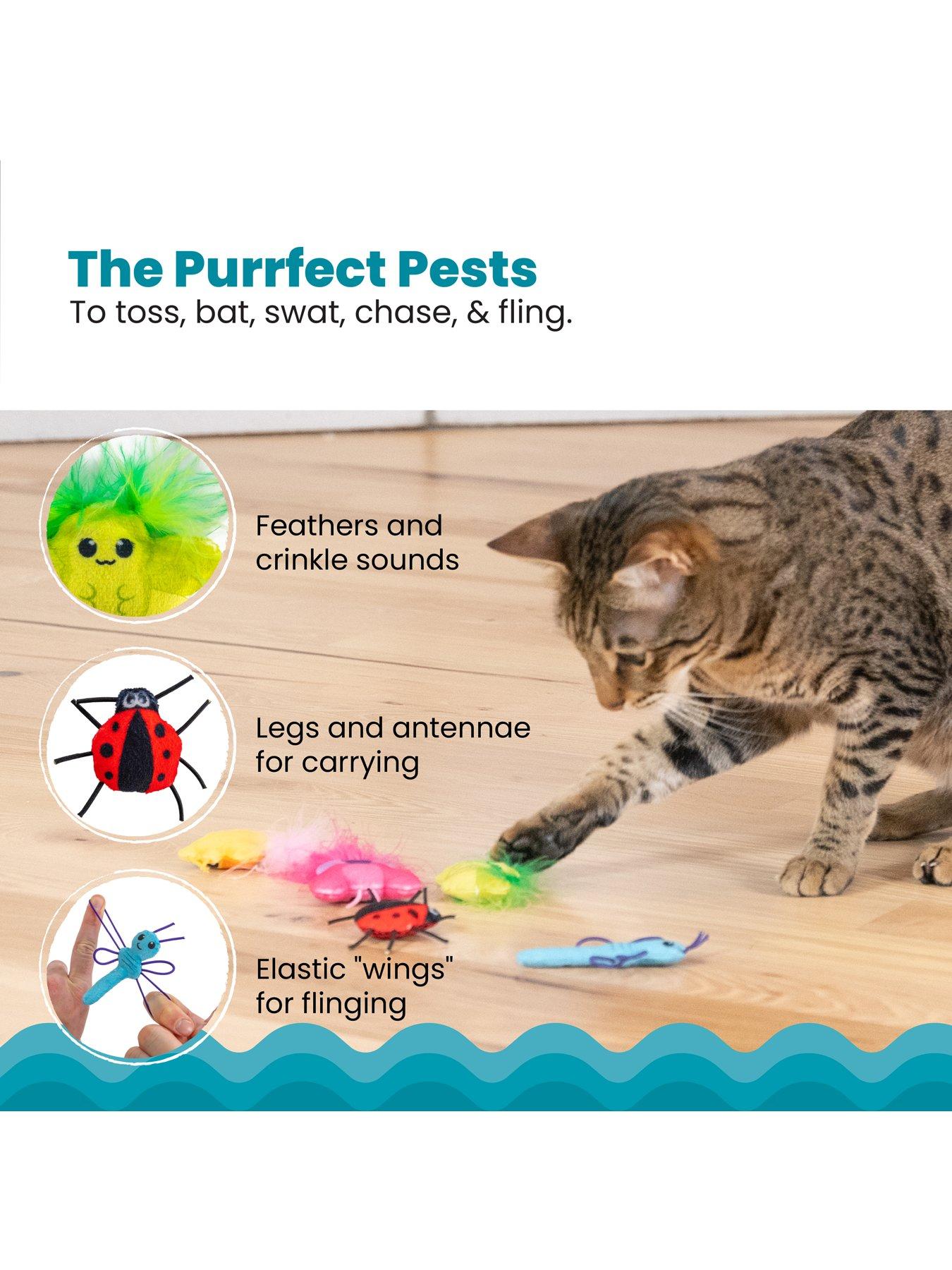Image 4 of 7 of Nina Ottosson Cute As A Bug 6 Pack Cat Toy