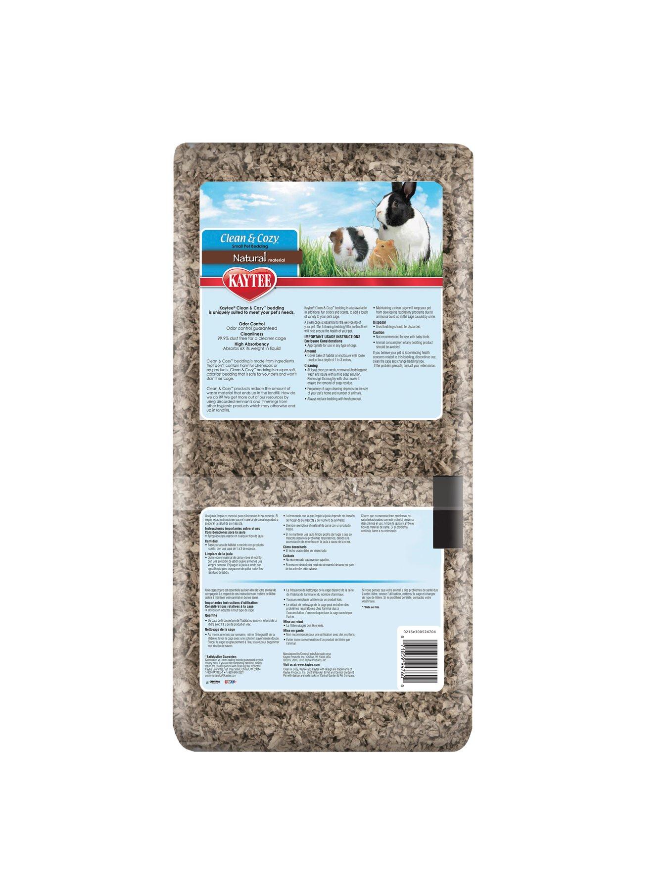 Image 6 of 7 of Kaytee Clean &amp; Cozy Small Animal Natural Bedding 24.6L