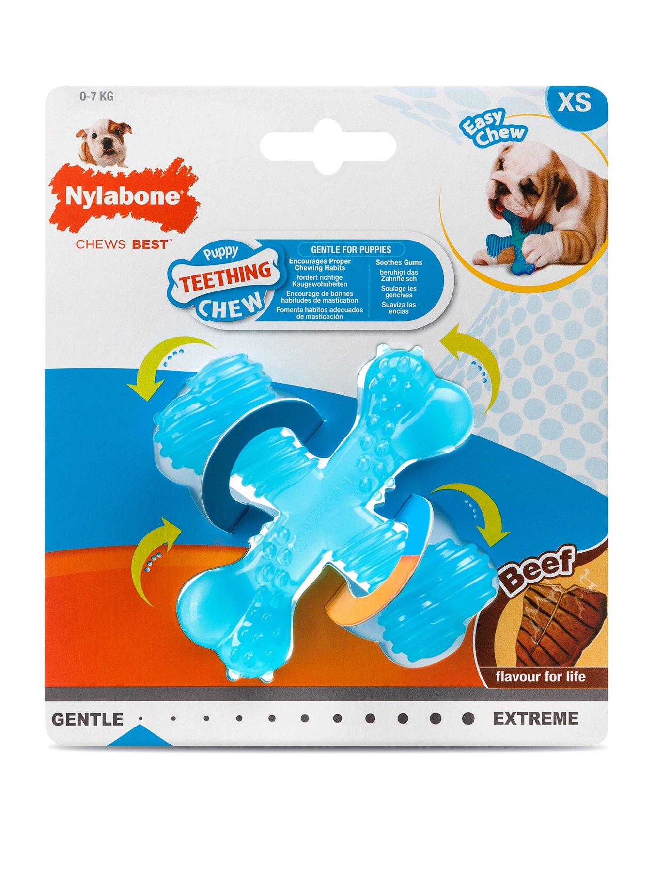 Nylabone Npx200Peu - Ny Puppy Teething X Bone Beef Xs