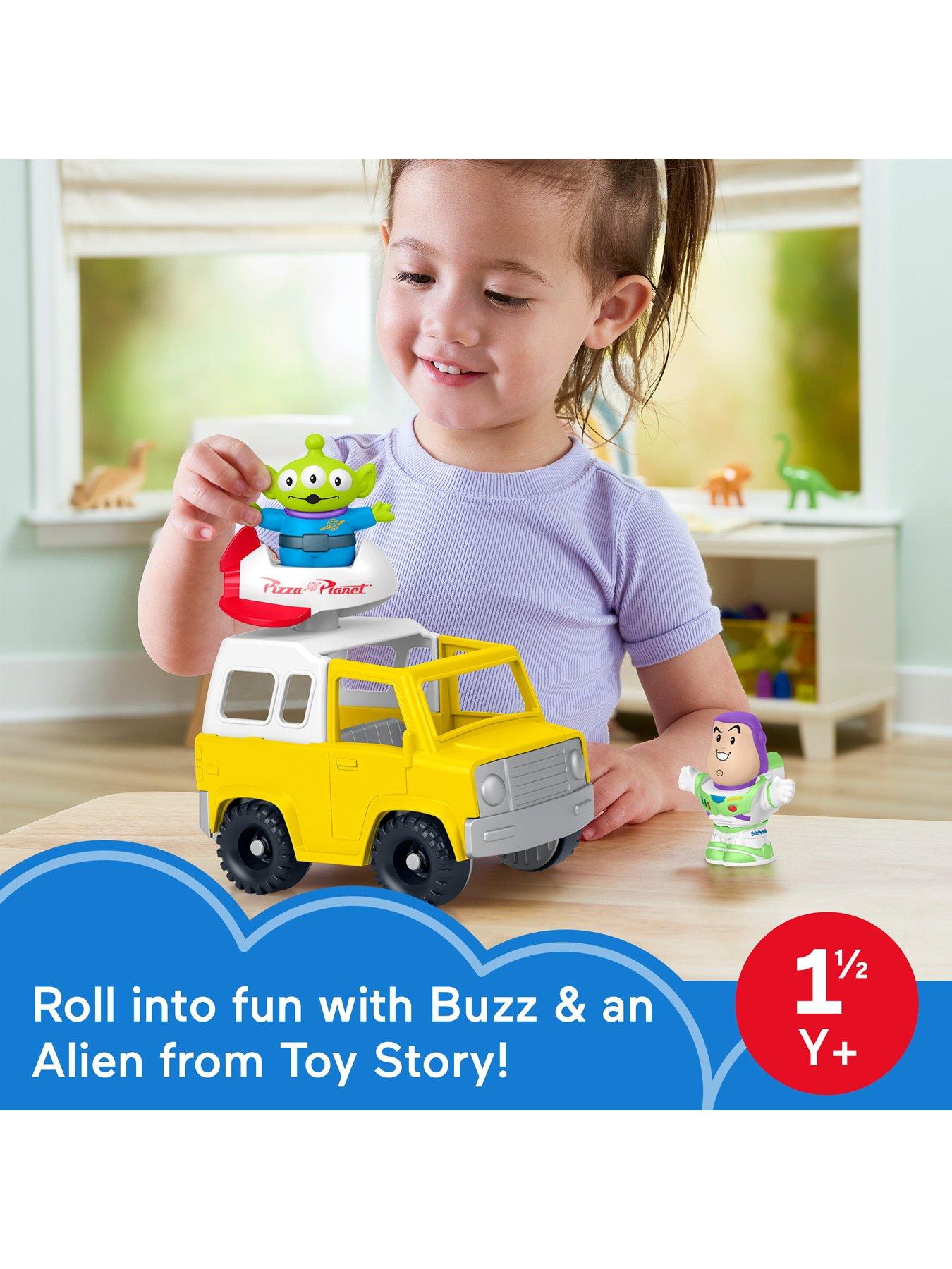 Image 2 of 7 of Fisher Price Toy Story Little People&nbsp;Pizza Planet Truck &amp; Buzz Lightyear Toy